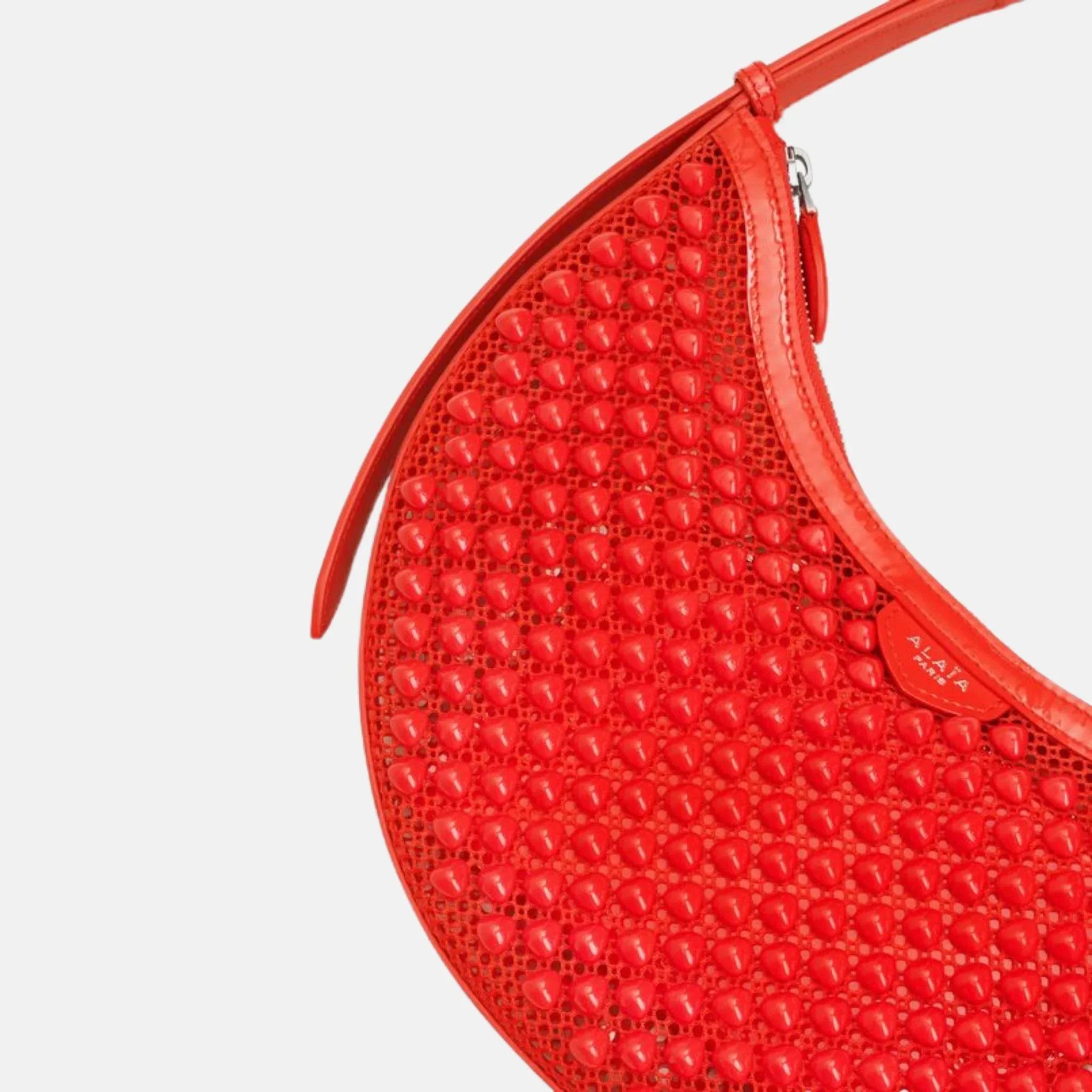 One Piece Demi Lune Bag In Fishnet Pyramids