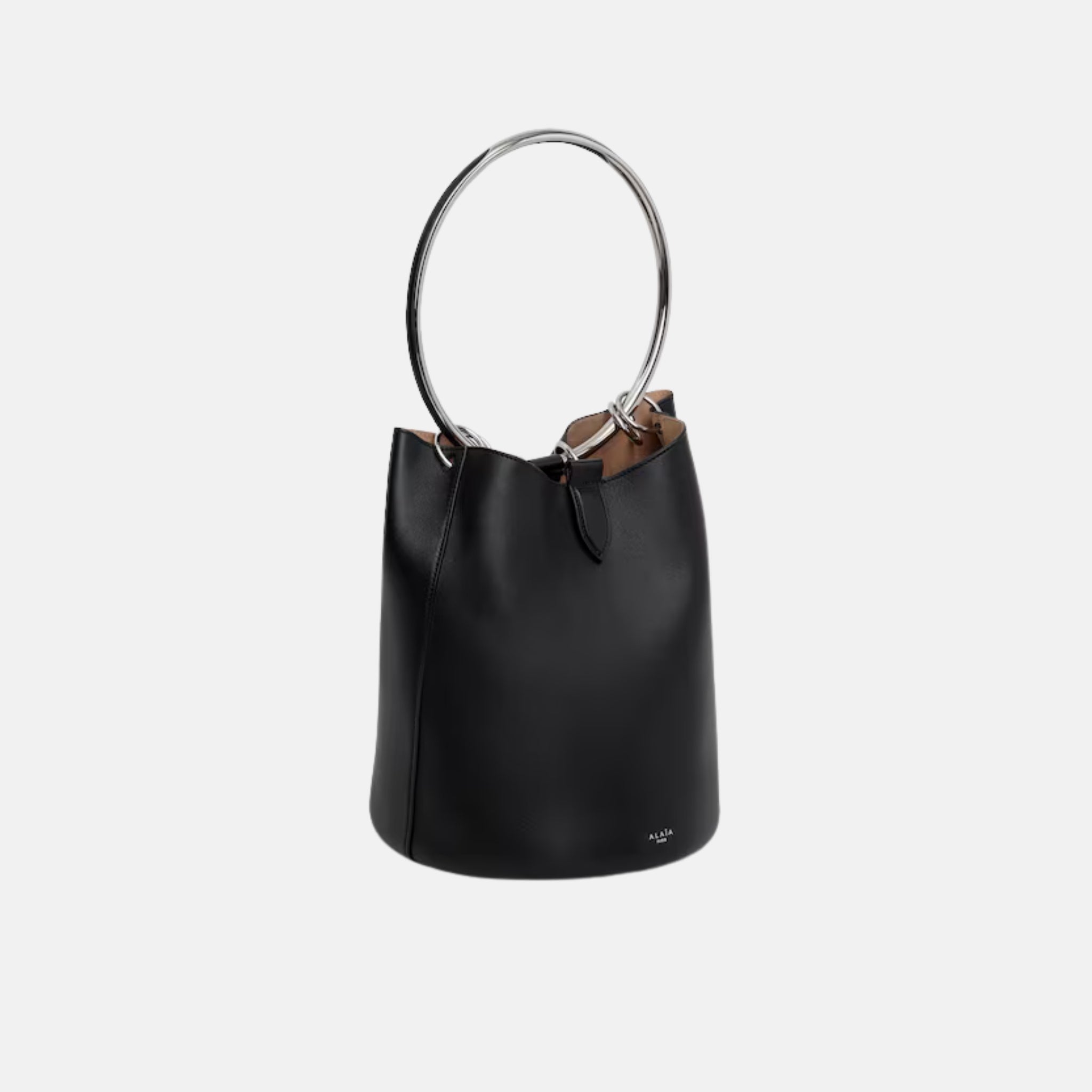 Ring Large Bucket Bag In Calfskin