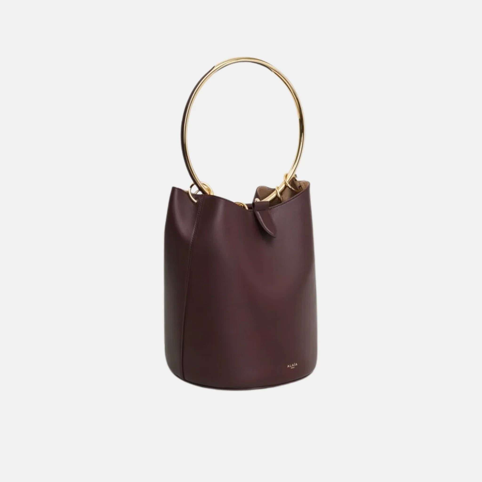 Ring Large Bucket Bag In Calfskin