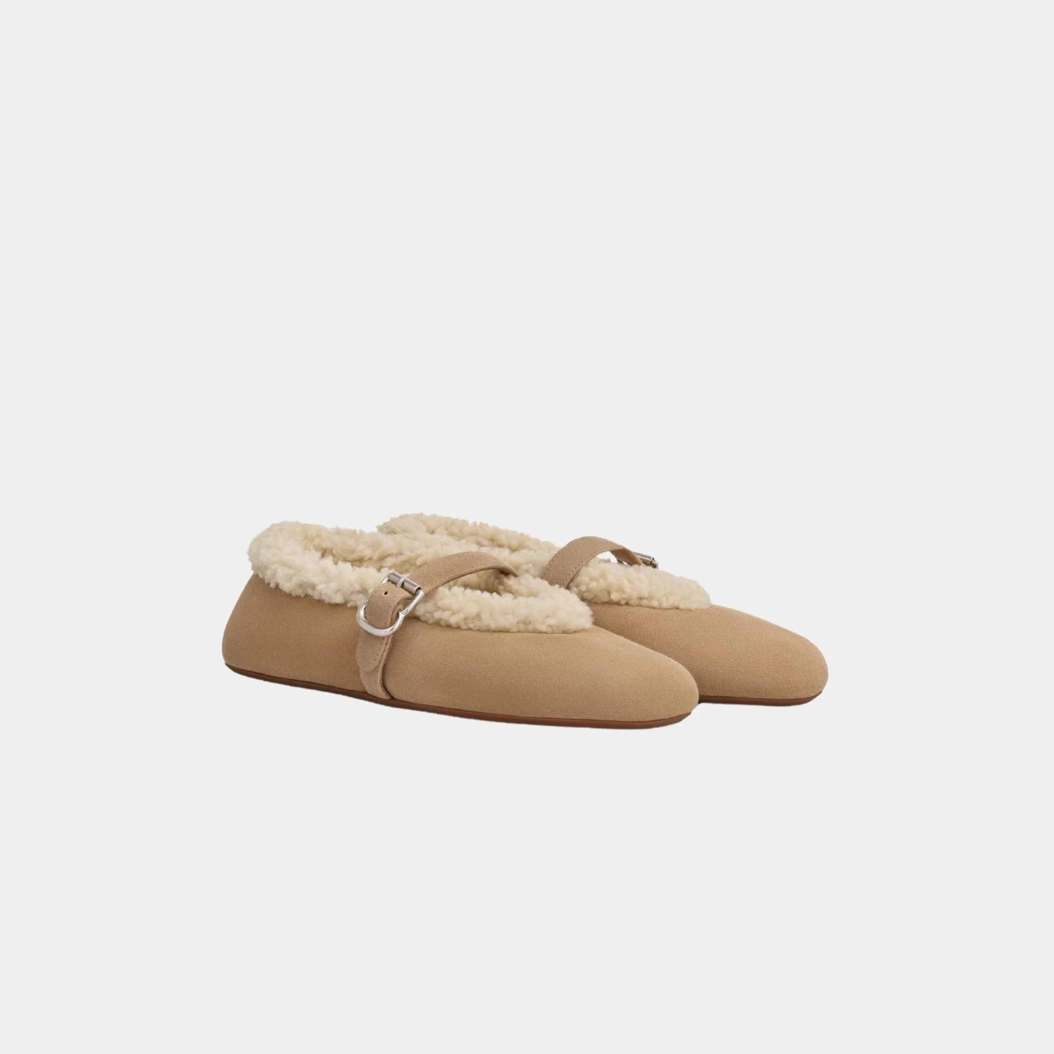 Shearling Ballerinas