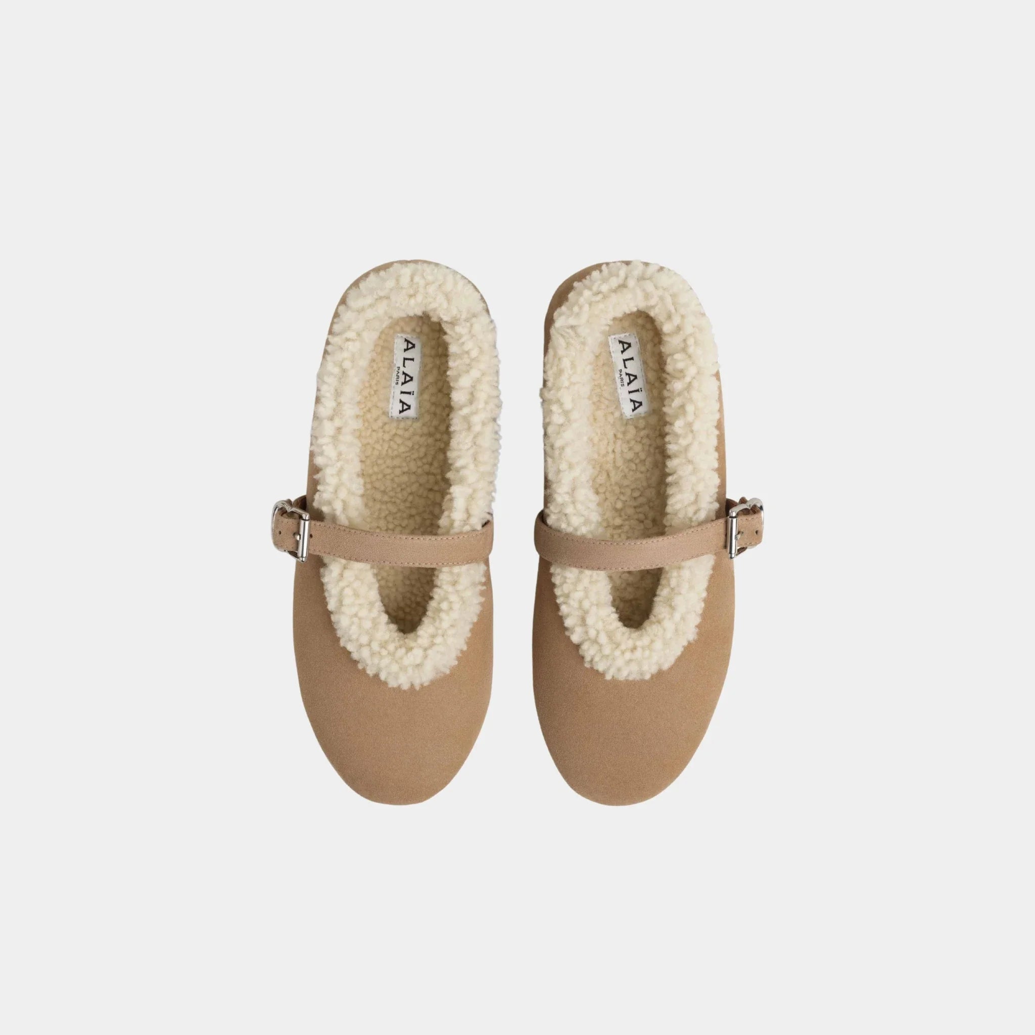 Shearling Ballerinas