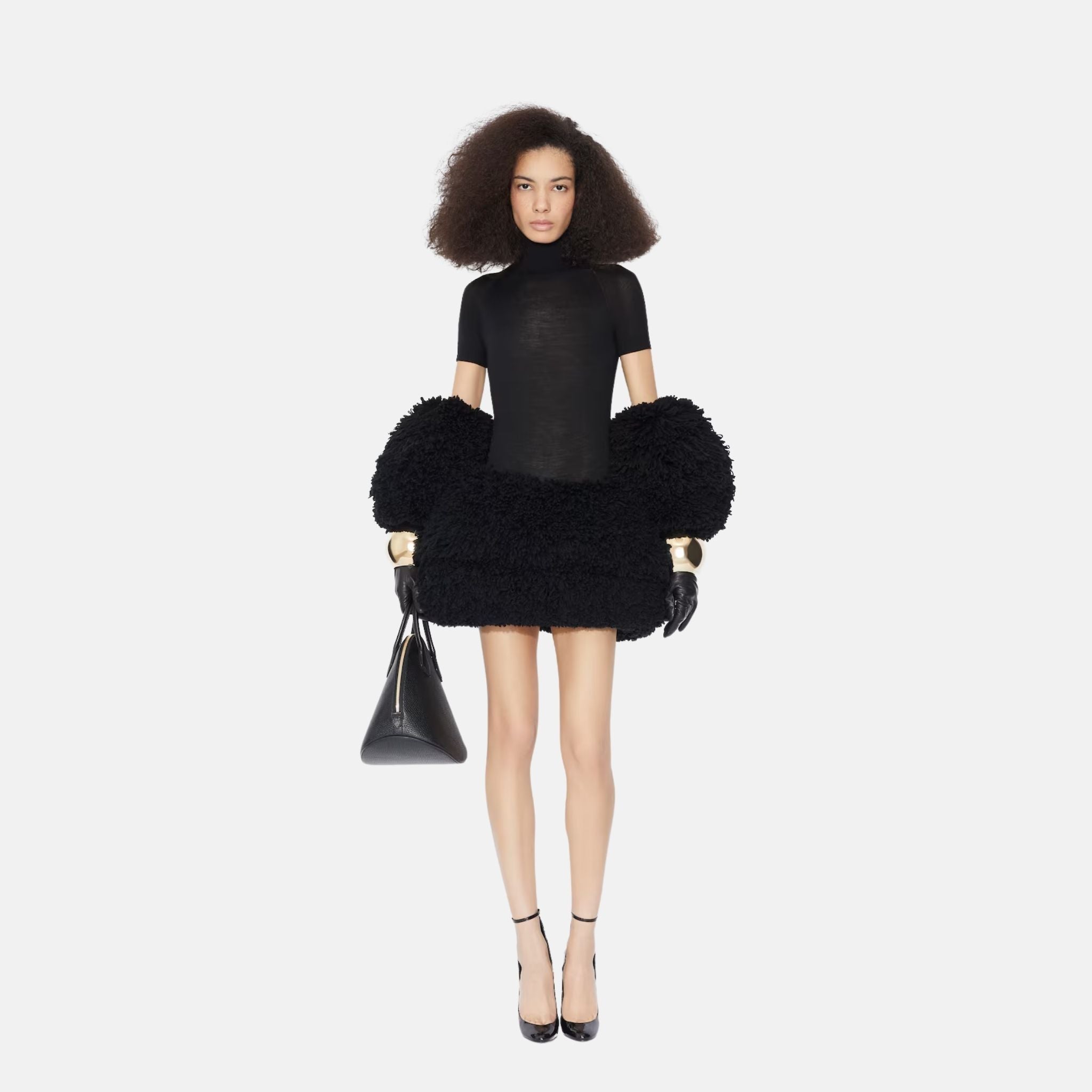 Short Sleeve Body In Sheer Wool Knit