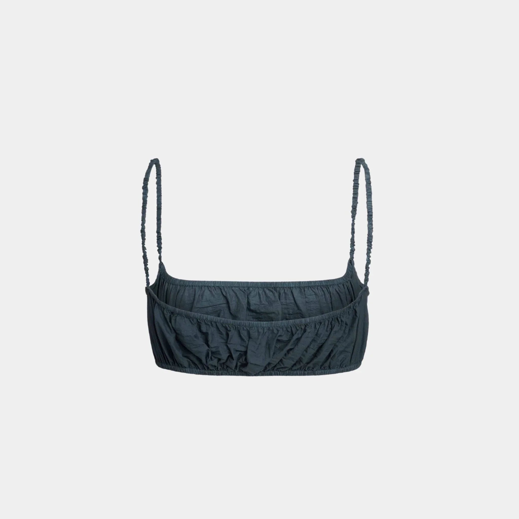 Soft Nylon Pleated Bralette