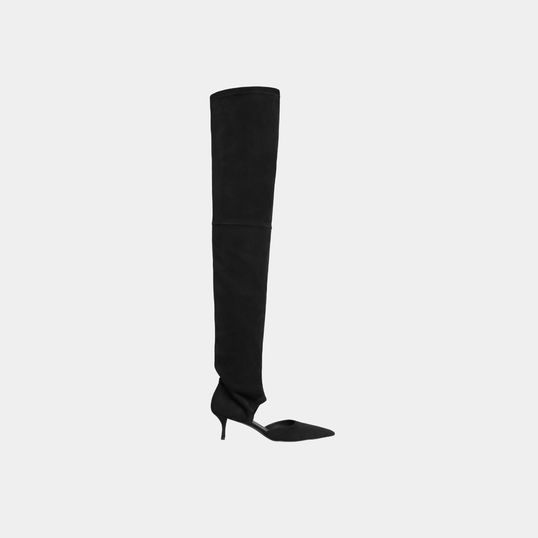 Thigh High Boots In Stretch Suede