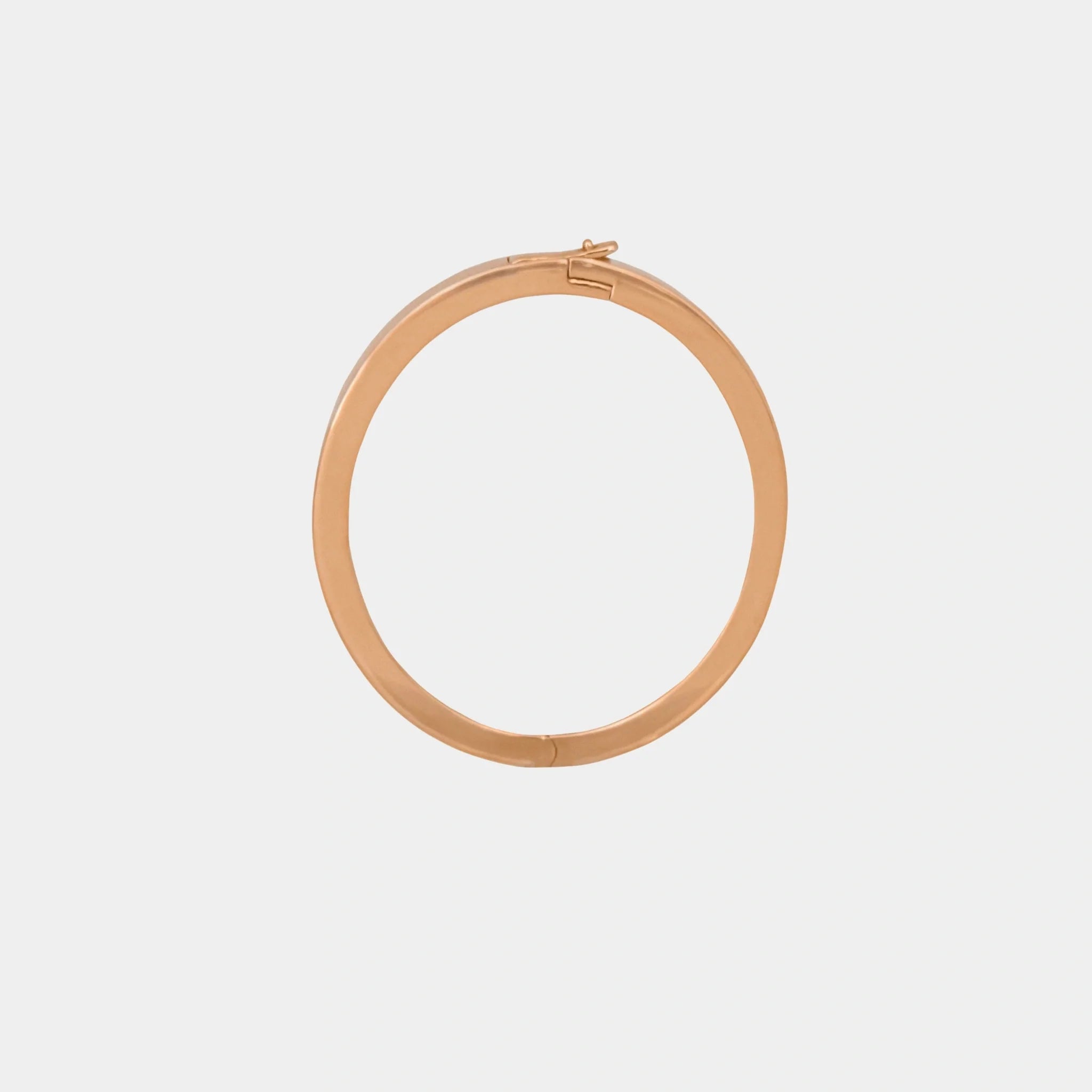 Ashna Mehta Bag Charm Extension Oval Ring, Rose Gold, Front
