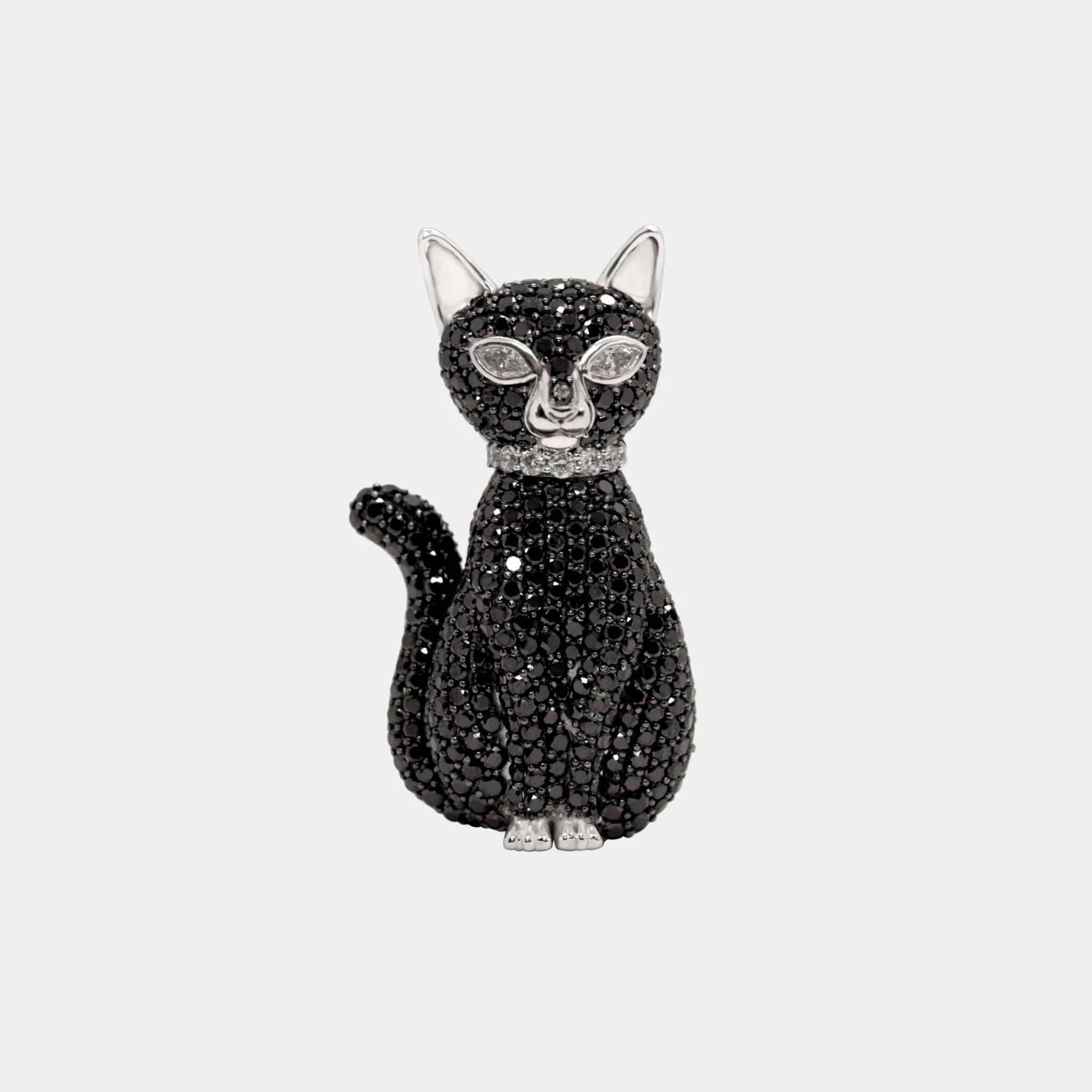 Ashna Mehta Cat Customized Bag Bijoux, Black Cat, 