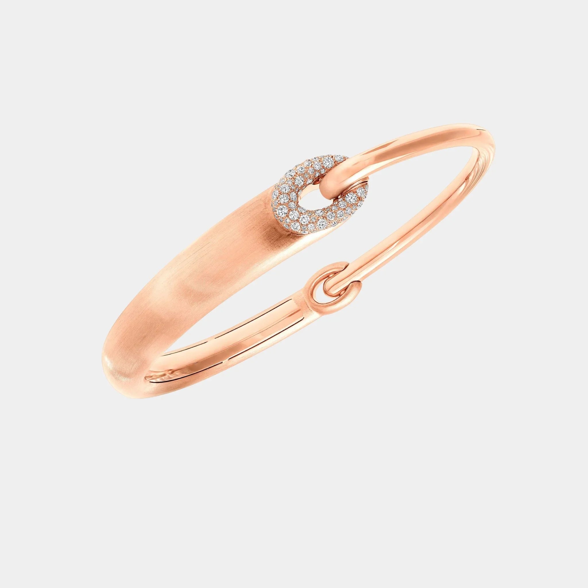 Graff Be Together Diamond Bangle, Rose Gold, Front