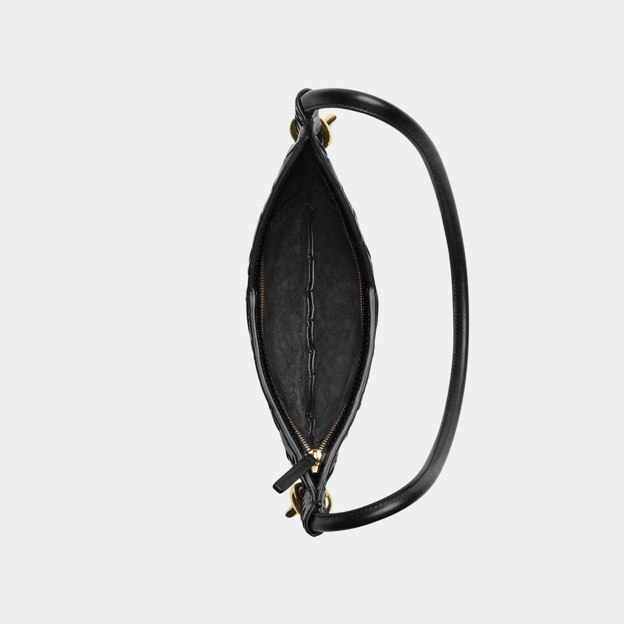 Baby Solstice Intrecciato Leather Bag