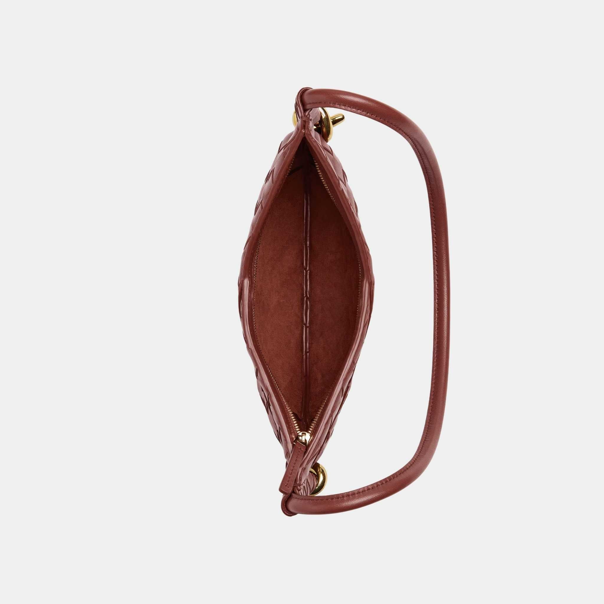 Baby Solstice Intrecciato Leather Bag