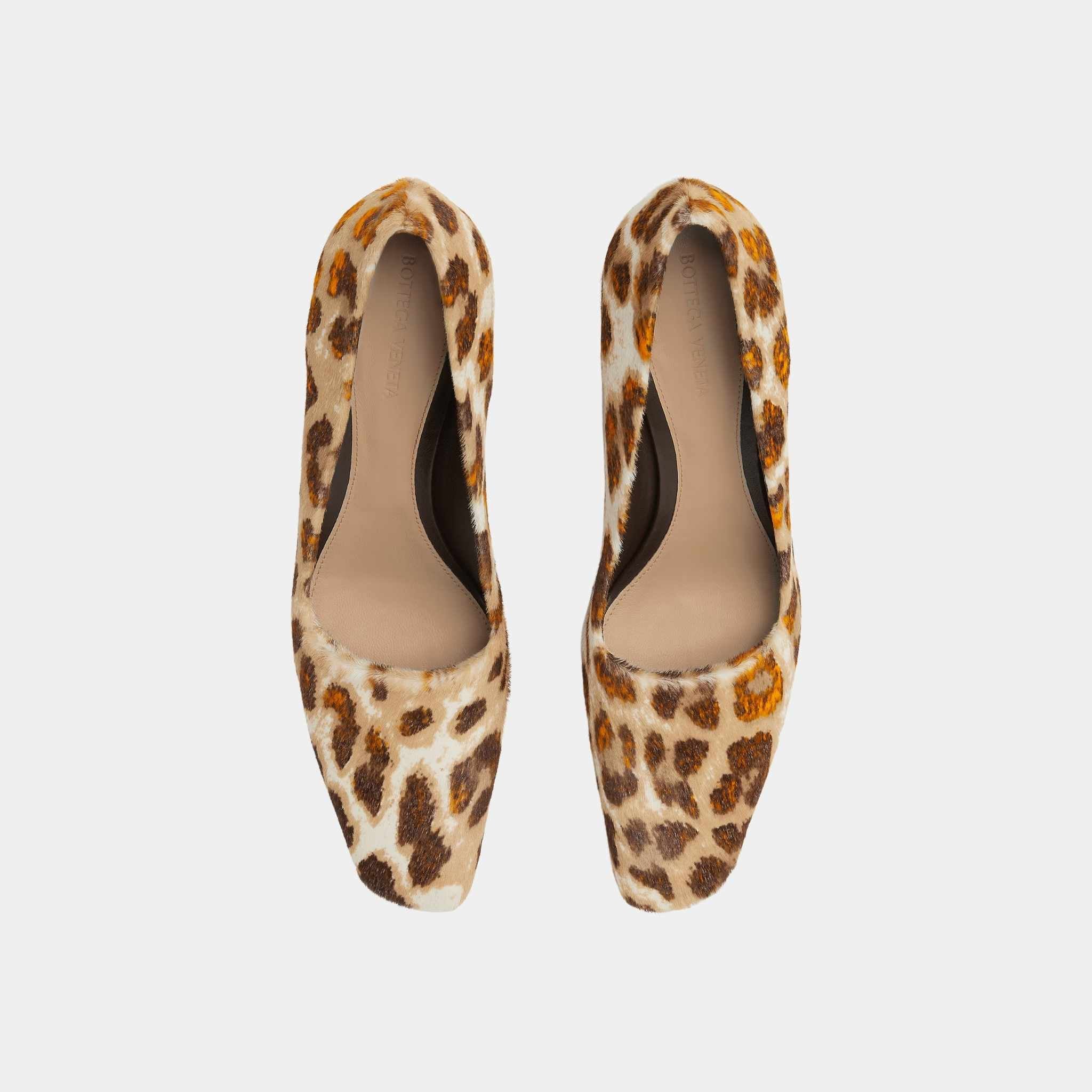 Boogie Kitten Heel Pump Calf Hair Jaguar Print