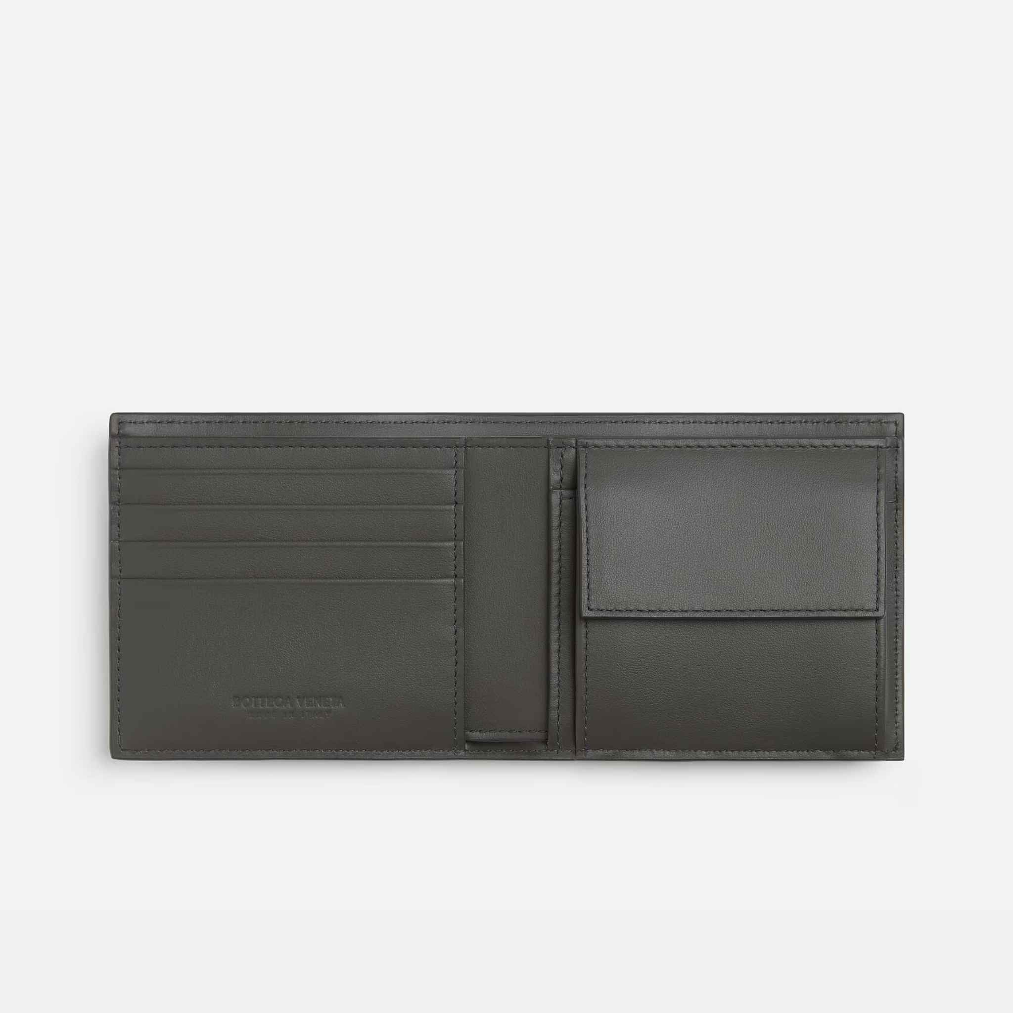 Intrecciato Bi-Fold Wallet With Coin Purse
