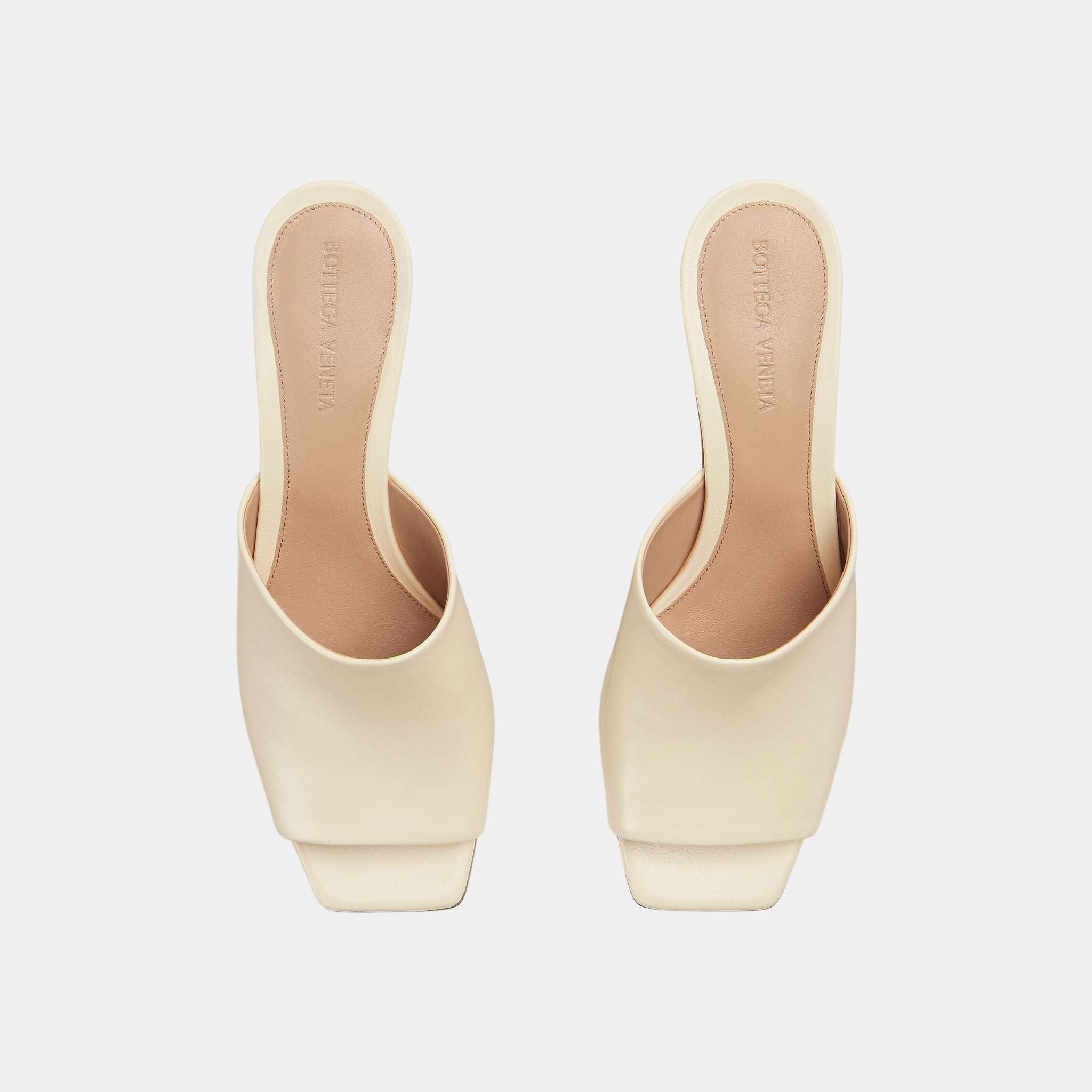 Knot Mule Lambskin with Gold Finished Metal Mid Heel