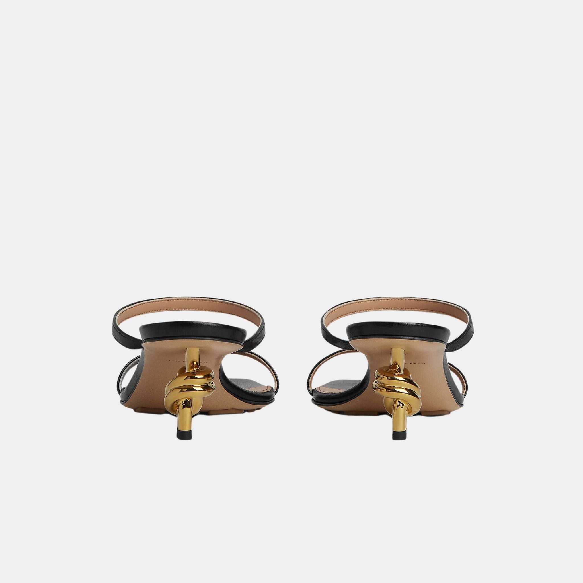 Knot Strap Mid Heel Mule