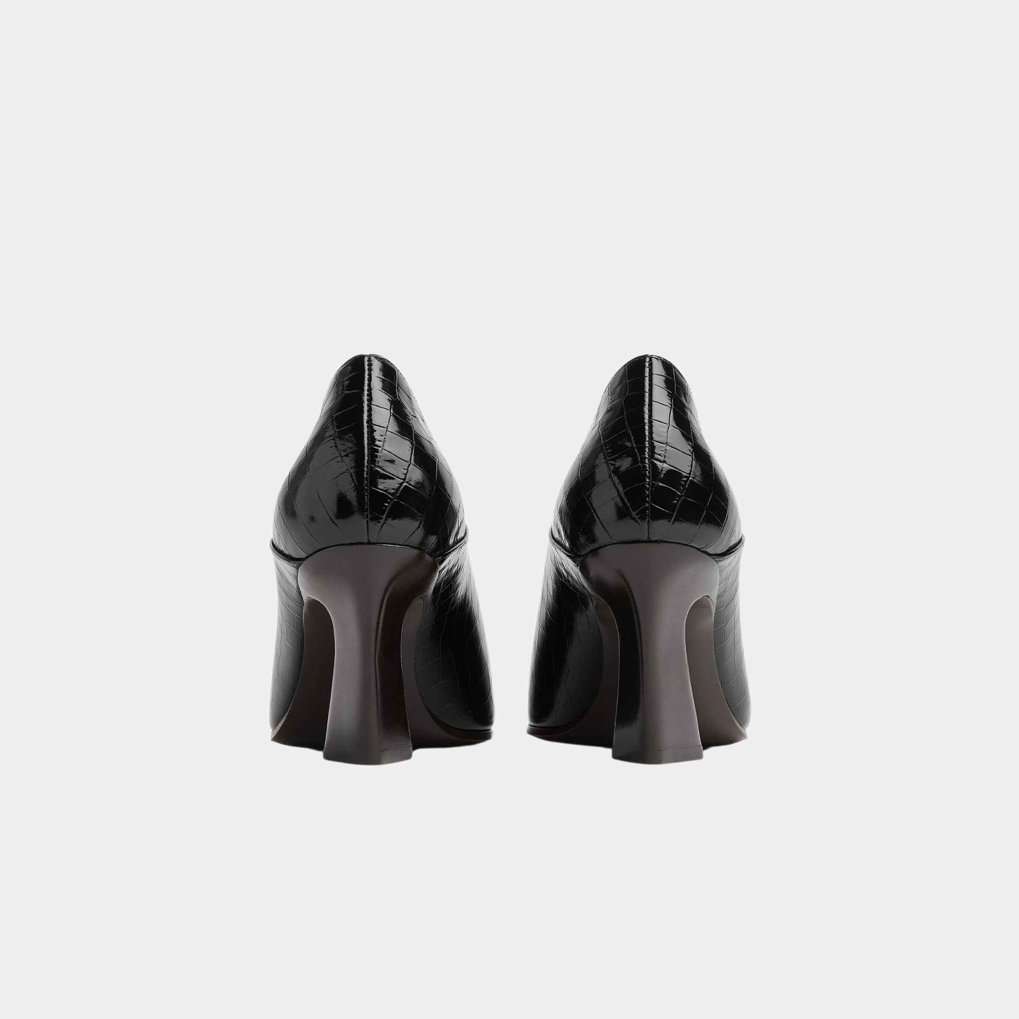 Lewis Pump Crocodile Effect Leather