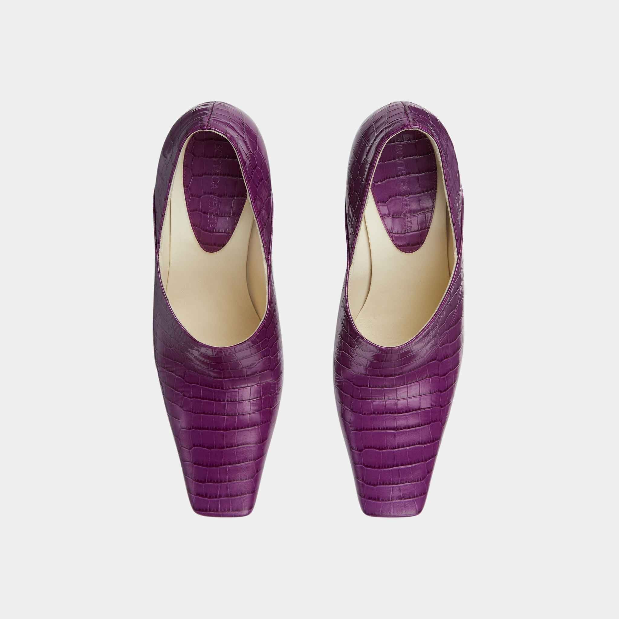 Lewis Pump Crocodile Effect Leather