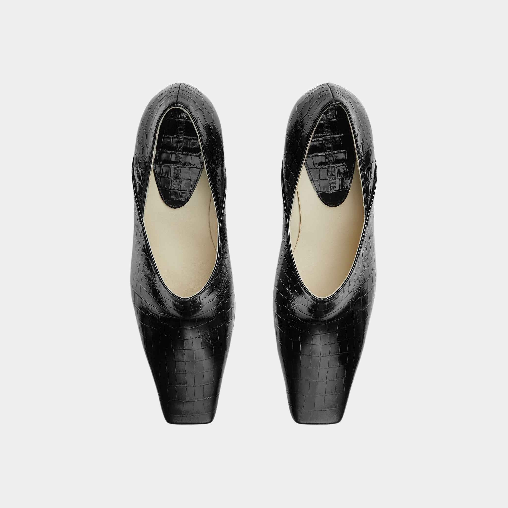 Lewis Pump Crocodile Effect Leather