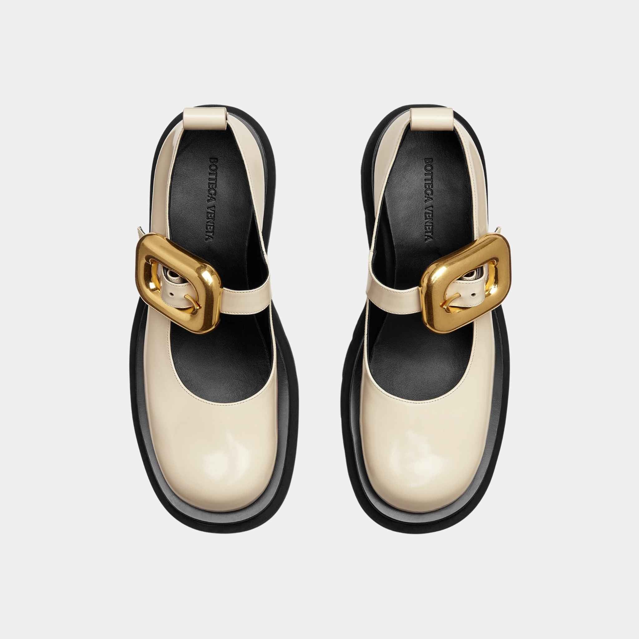 Lug Brushed Leather Mary-Jane