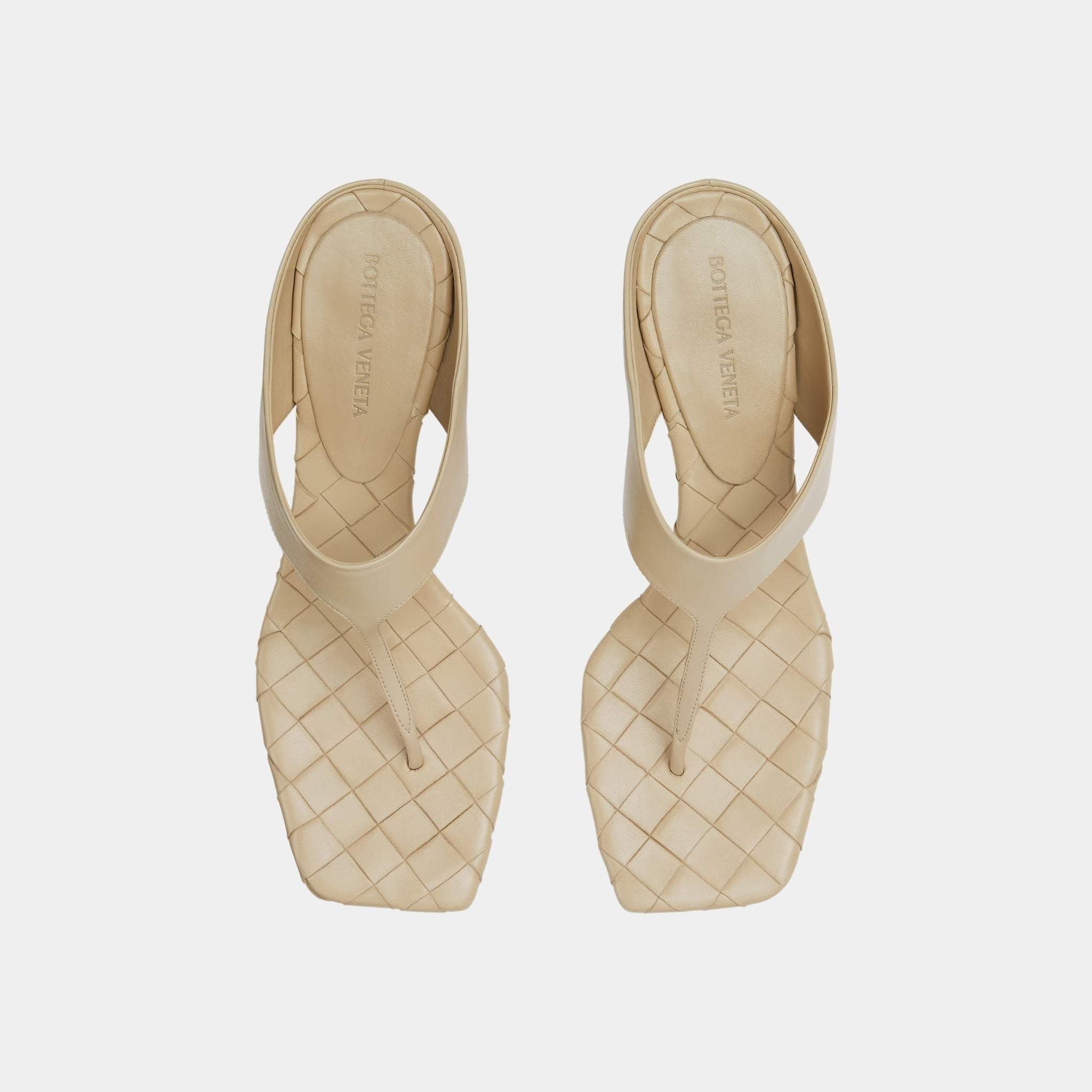 Marella Kitten Heel Thong Sandal Calfskin