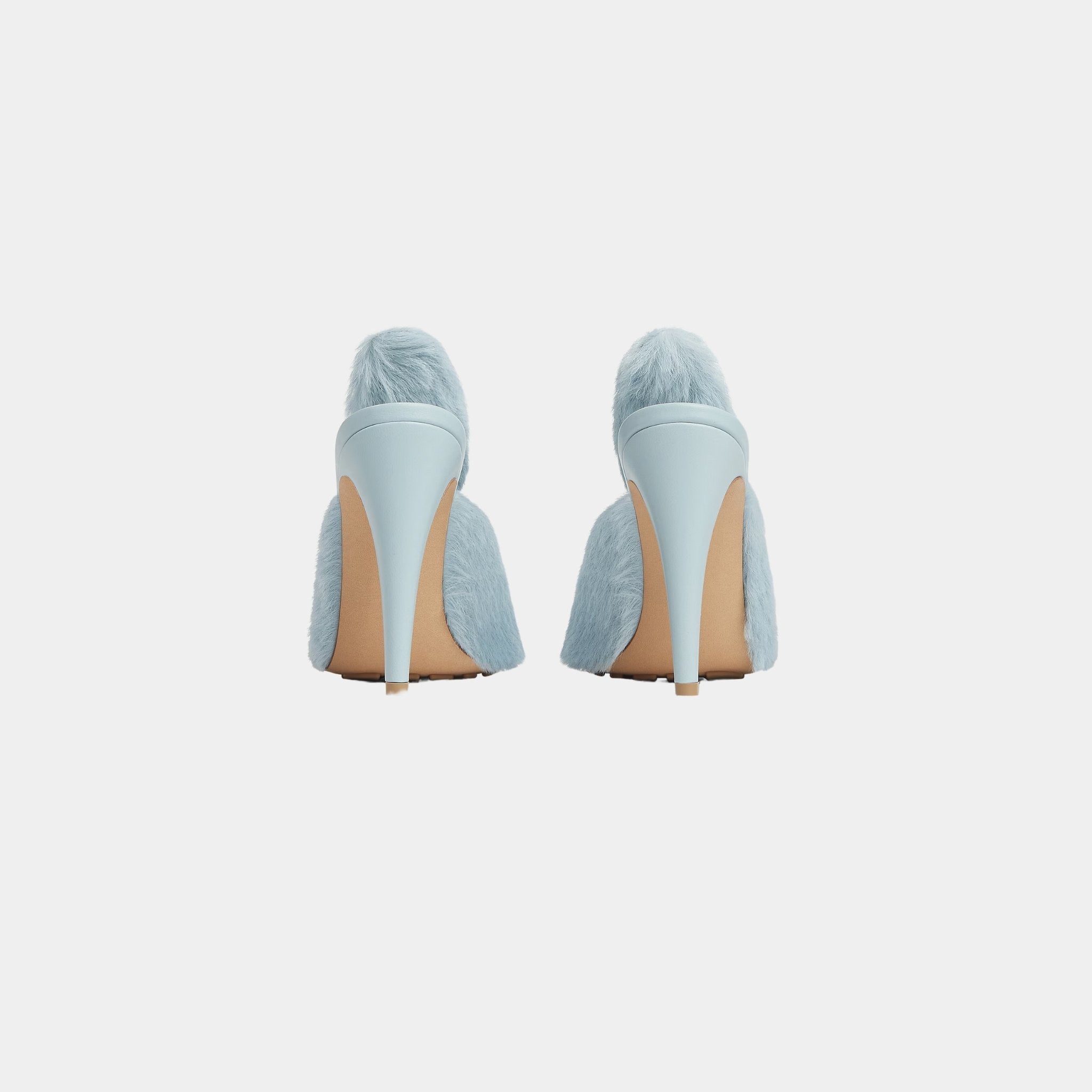 Punta Mule Pump Rabbit-inspired Solf Calf Hair