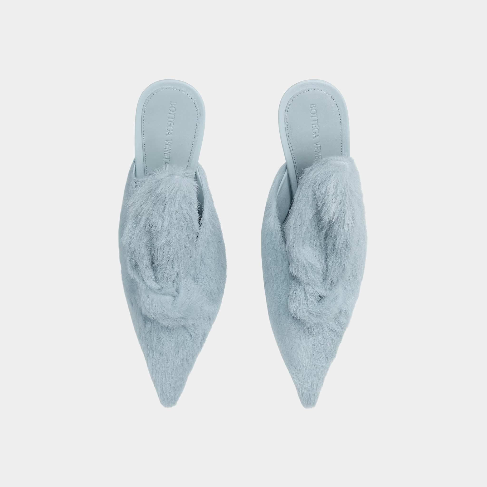 Punta Mule Pump Rabbit-inspired Solf Calf Hair