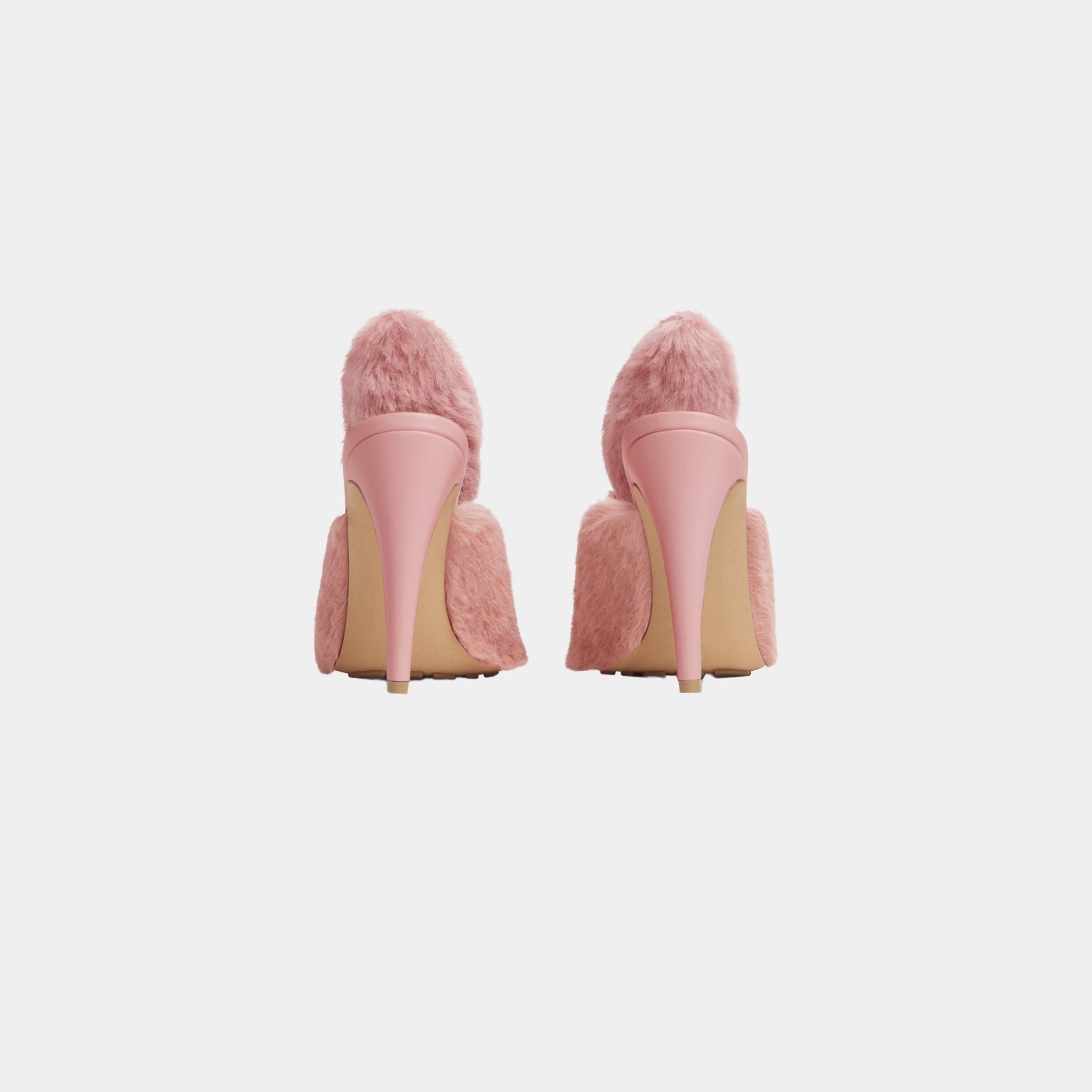 Punta Mule Pump Rabbit-inspired Solf Calf Hair