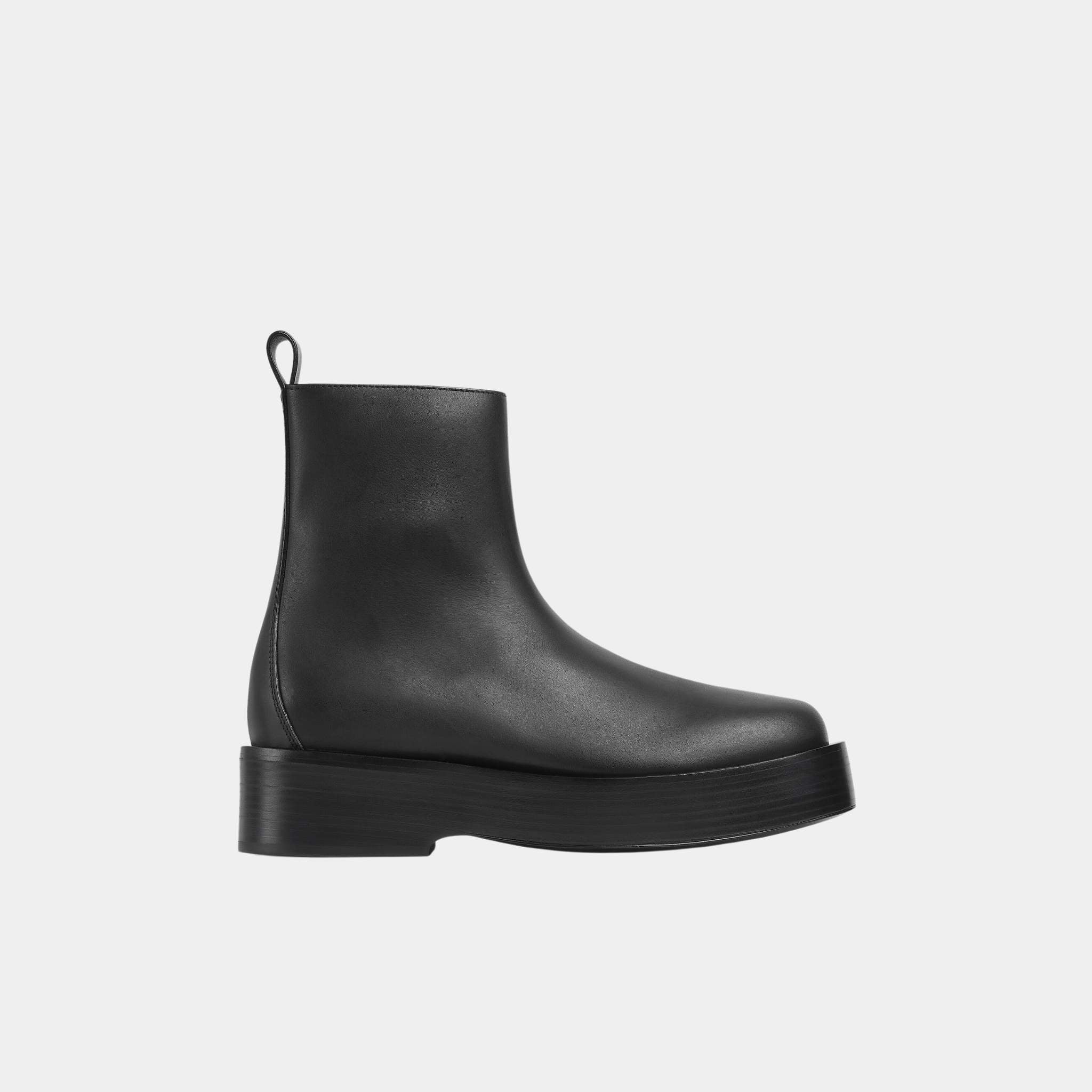 Torino Ankle Boot Smooth Calfskin Flatform Outsole