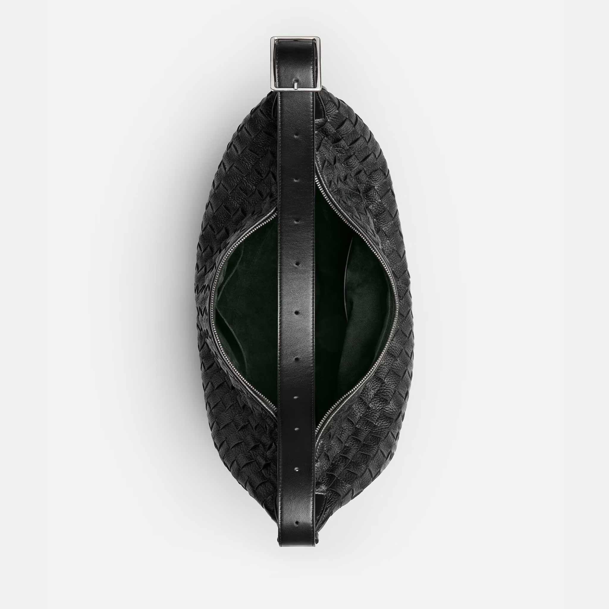 Traveler Hobo bag In Intrecciato Deer Skin