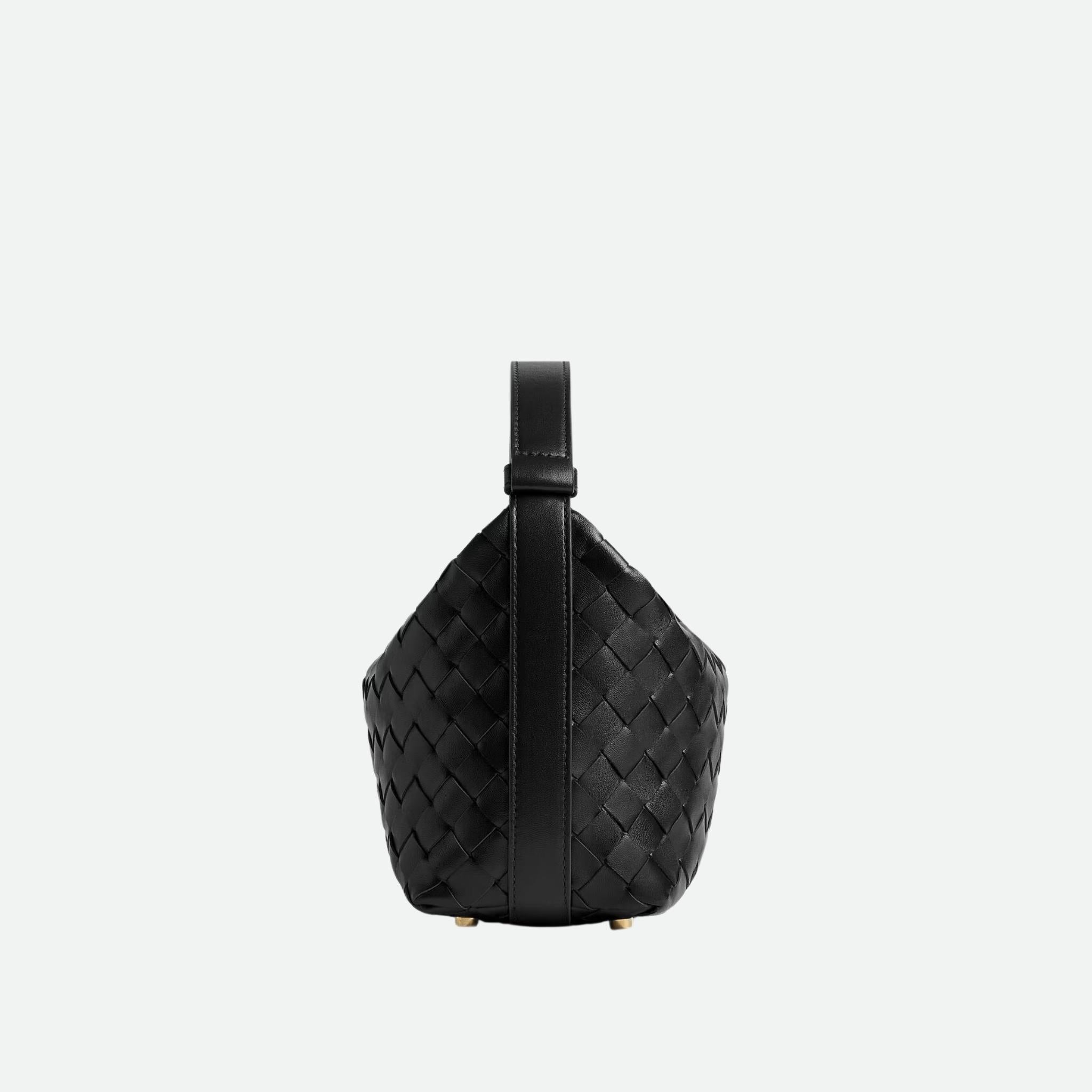 Wallace Intrecciato Leather Shoulder Bag