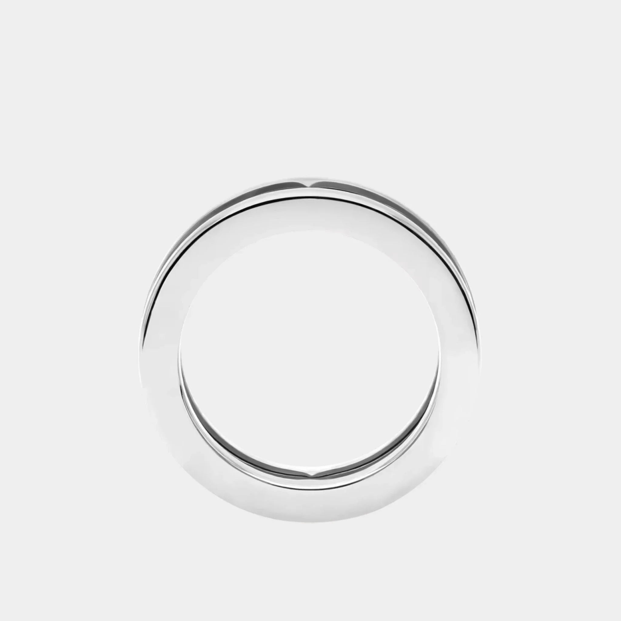 B.zero1 gold One-Band Ring With Openwork Logo Spiral