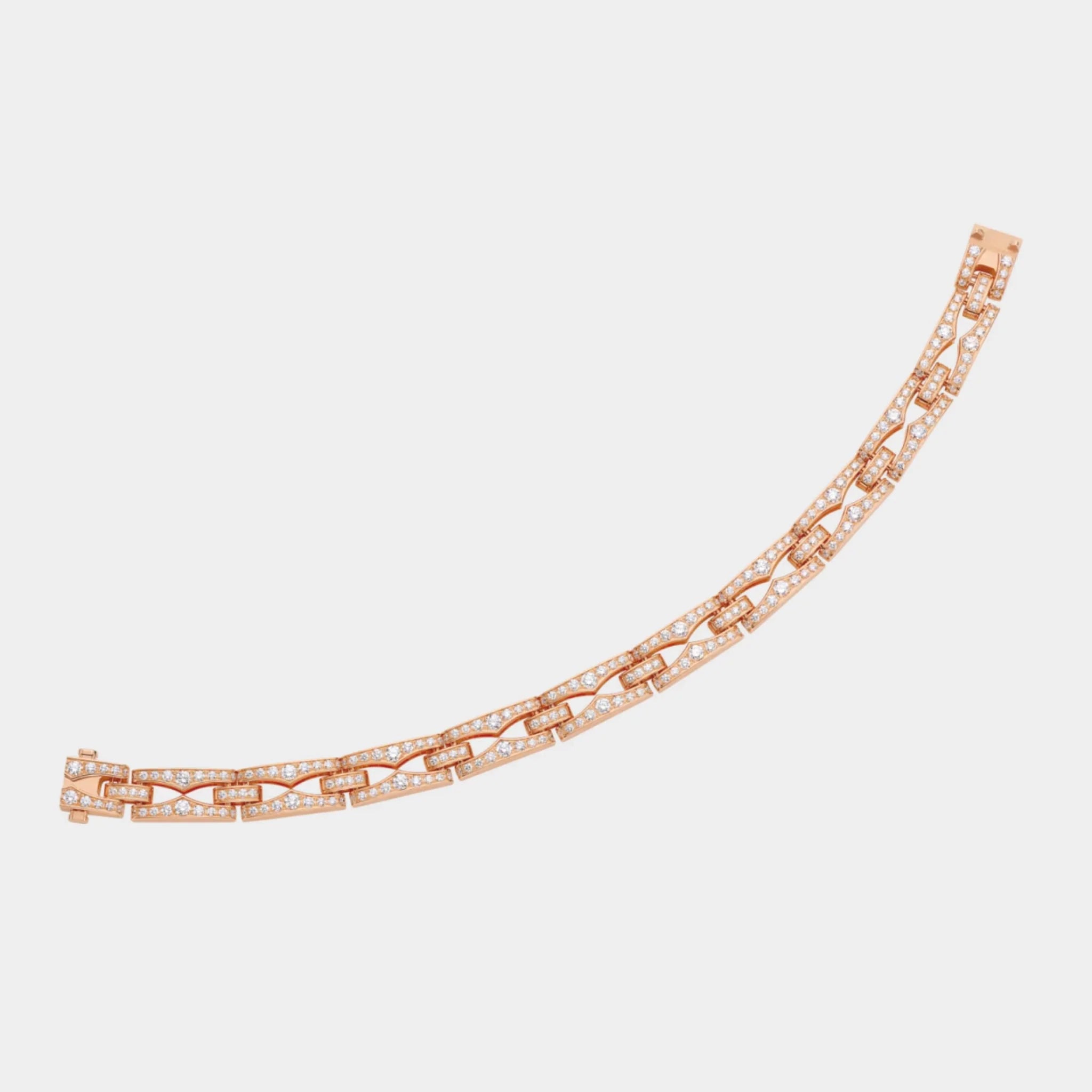 B.zero1 Rock Chain Gold Soft bracelet Full Pavé Diamonds