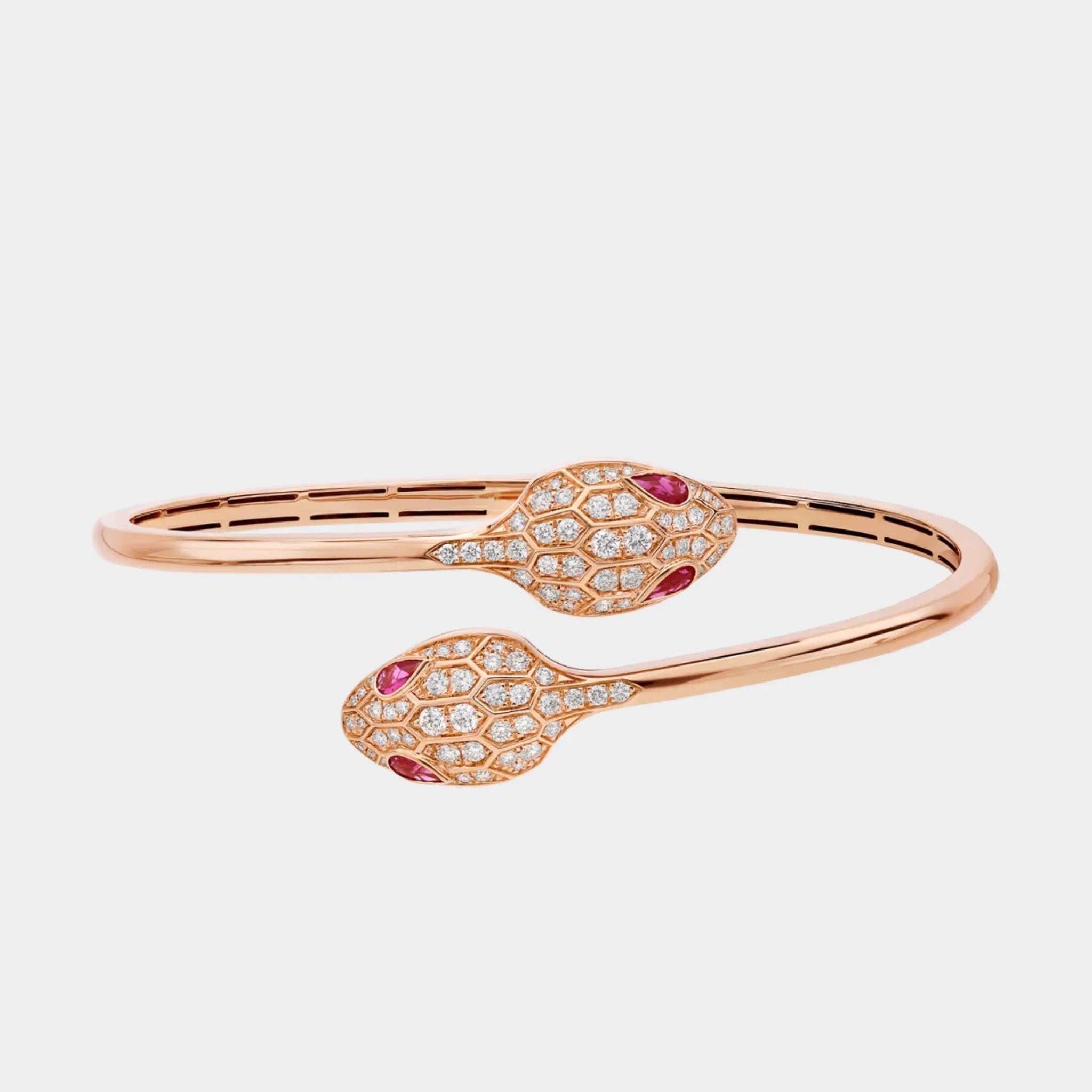 Serpenti Seduttori Rose Gold Bracelet Rubellite
