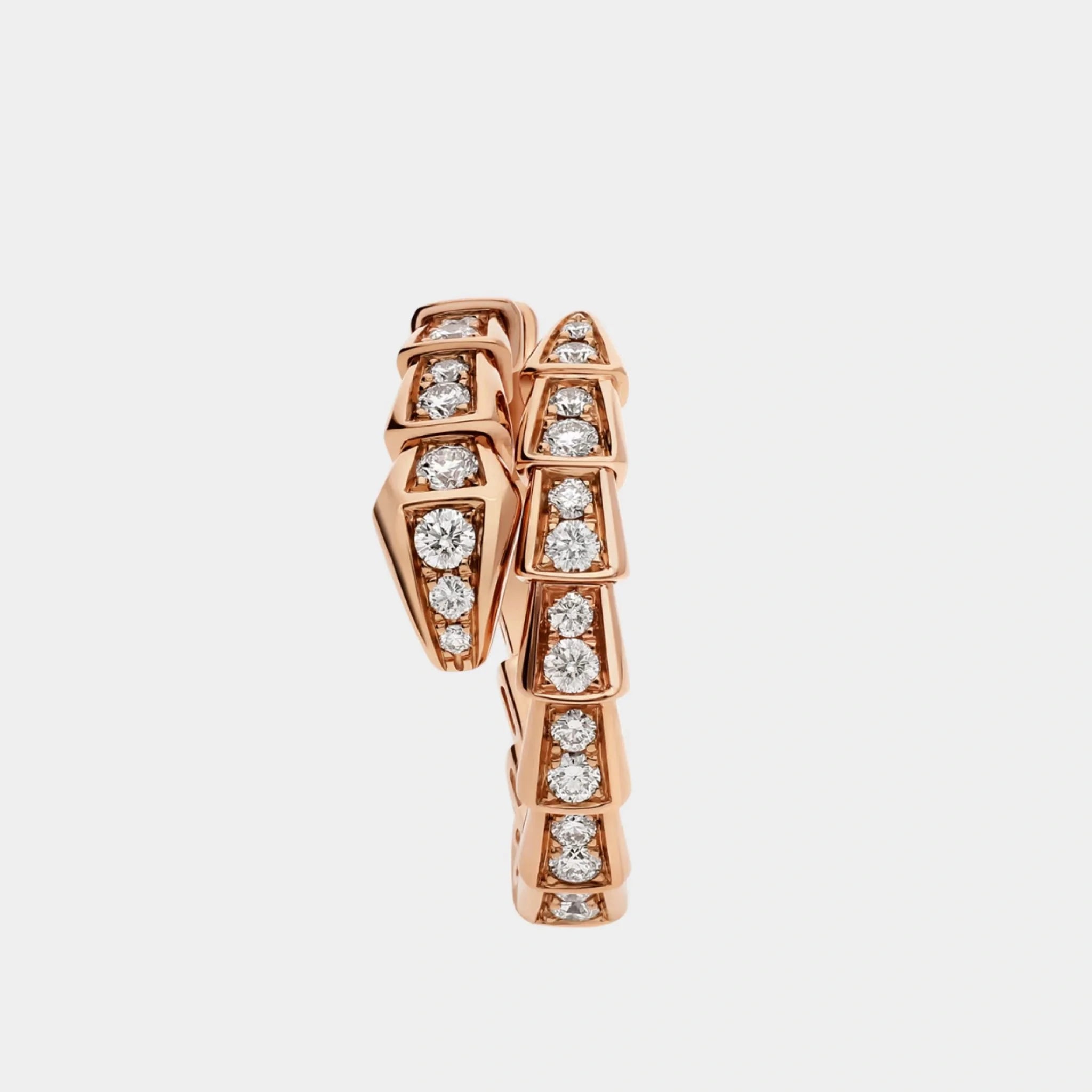 Serpenti Viper Diamond Ring 1 Loop