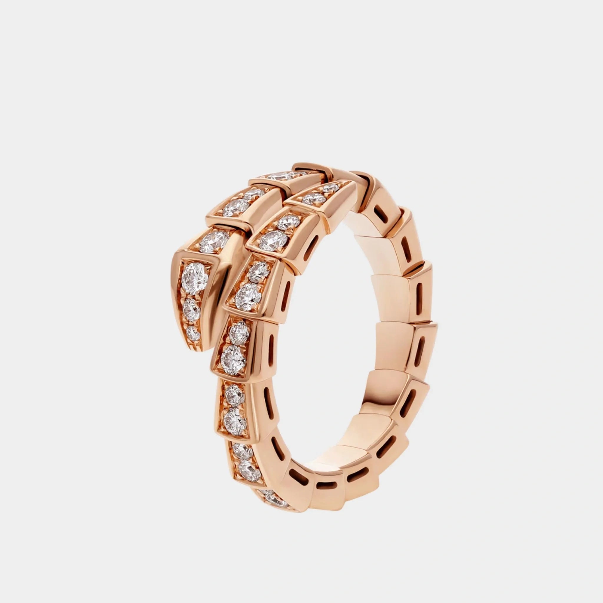 Serpenti Viper Diamond Ring 1 Loop