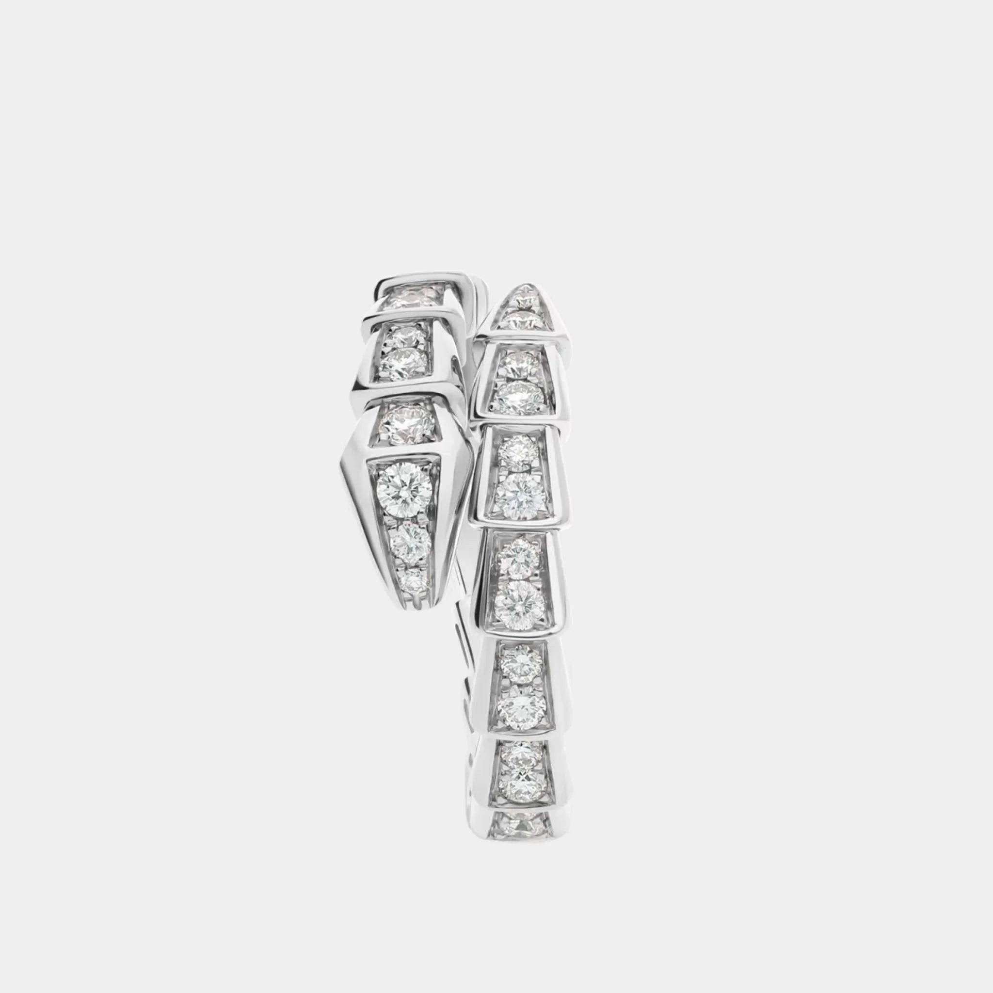 Serpenti Viper Diamond Ring 1 Loop