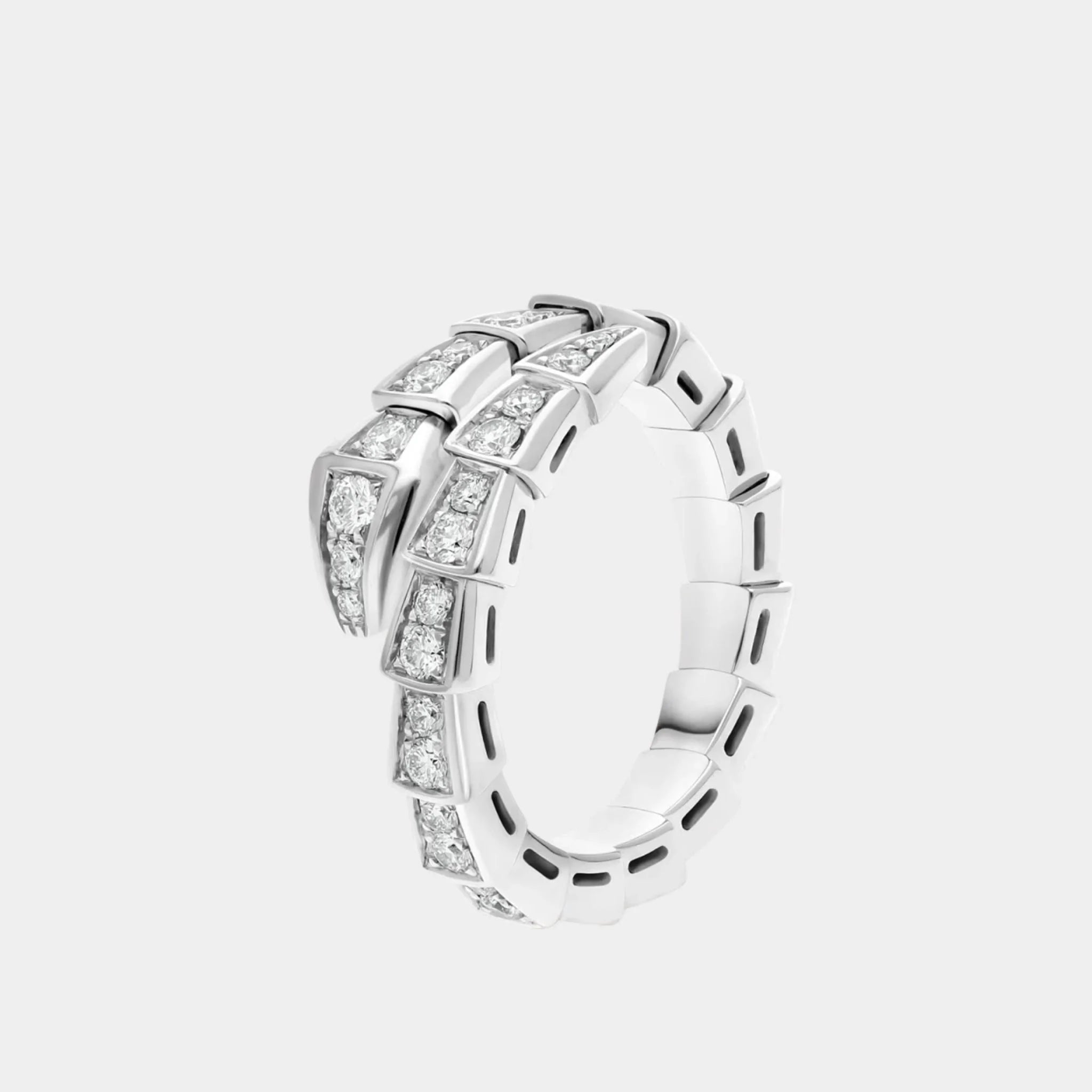 Serpenti Viper Diamond Ring 1 Loop