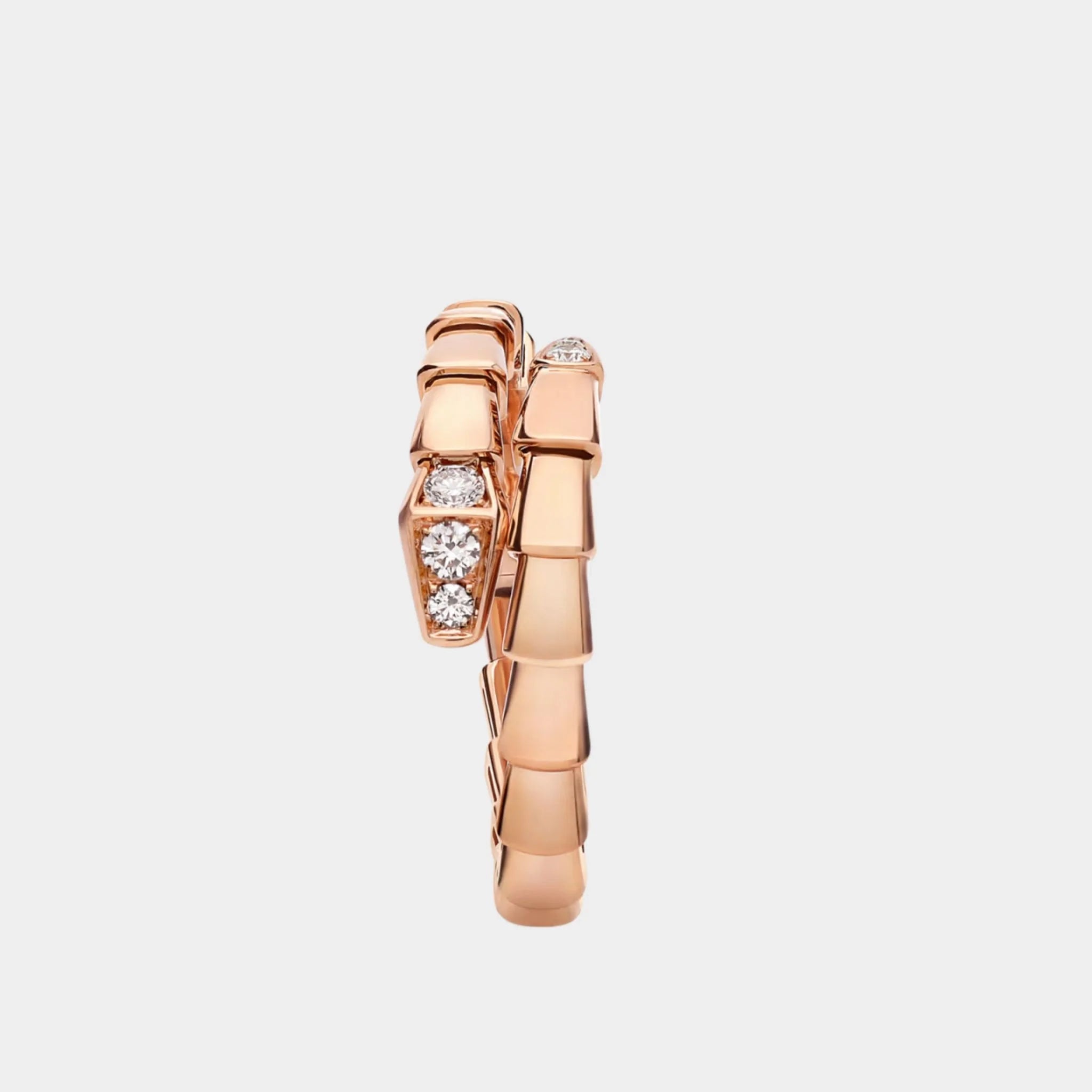 Serpenti Viper Ring 1 Loop with Diamonds