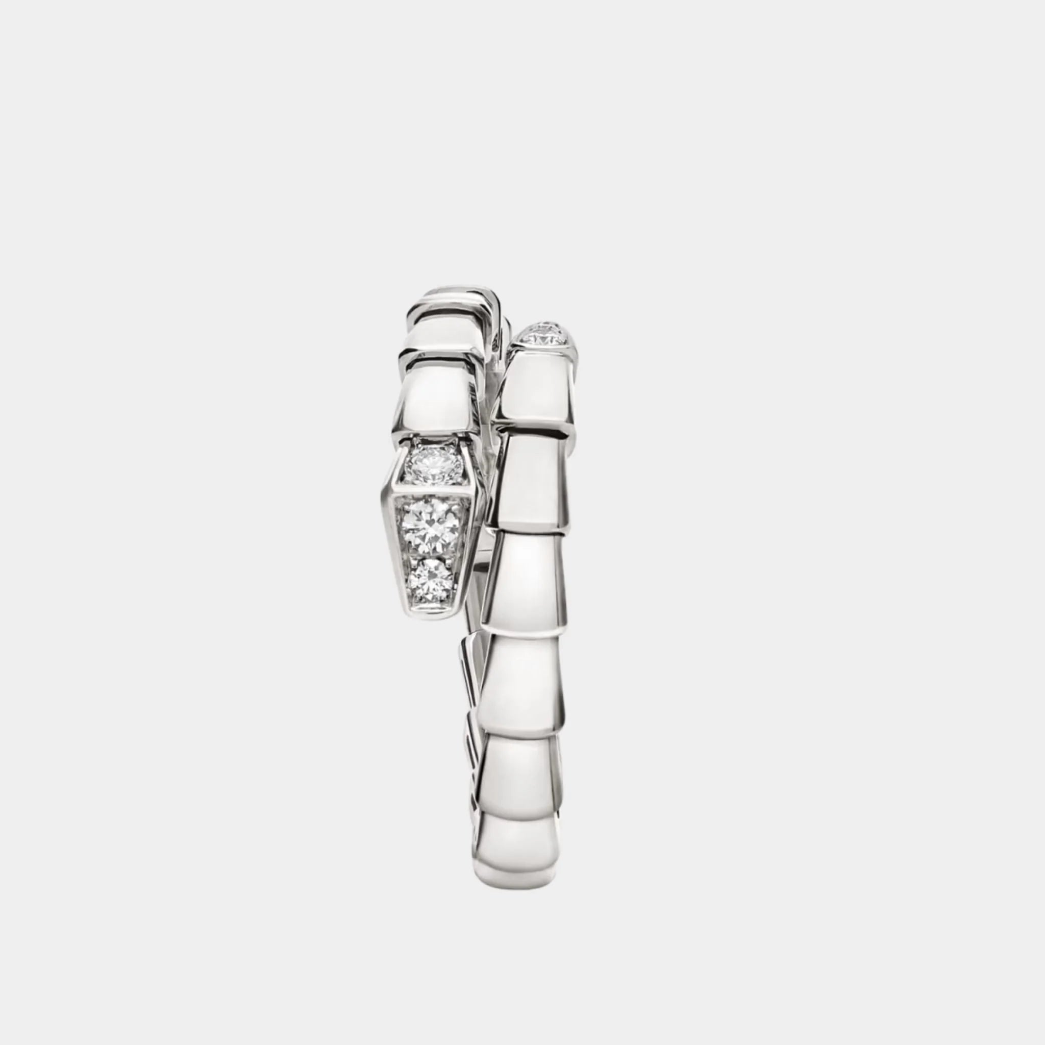 Serpenti Viper Ring 1 Loop with Diamonds