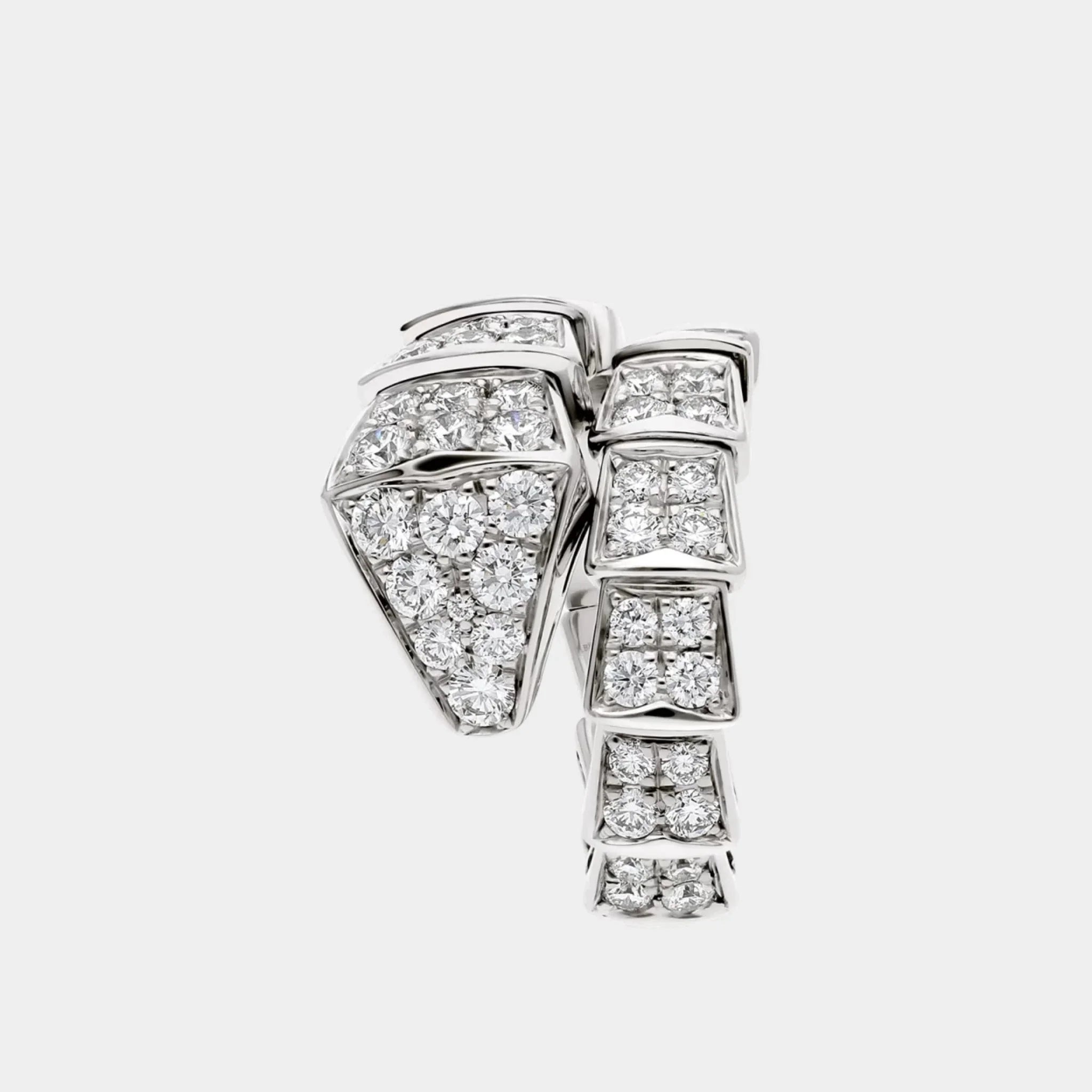 Serpenti Viper White Gold Diamond Ring
