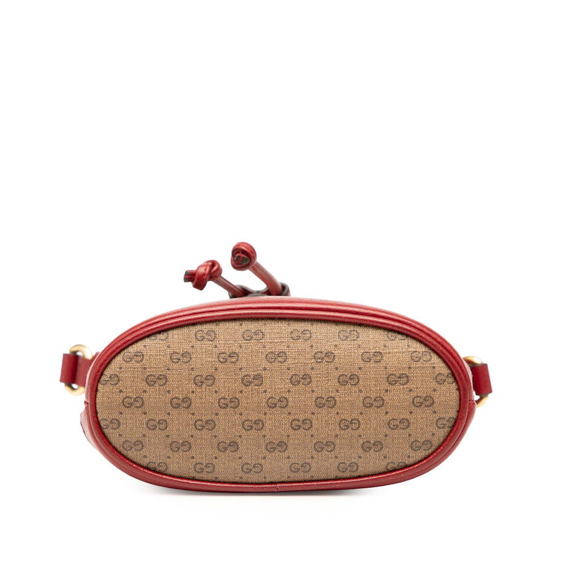 Gucci Doraemon Mini GG Supreme PVC Bucket Bag