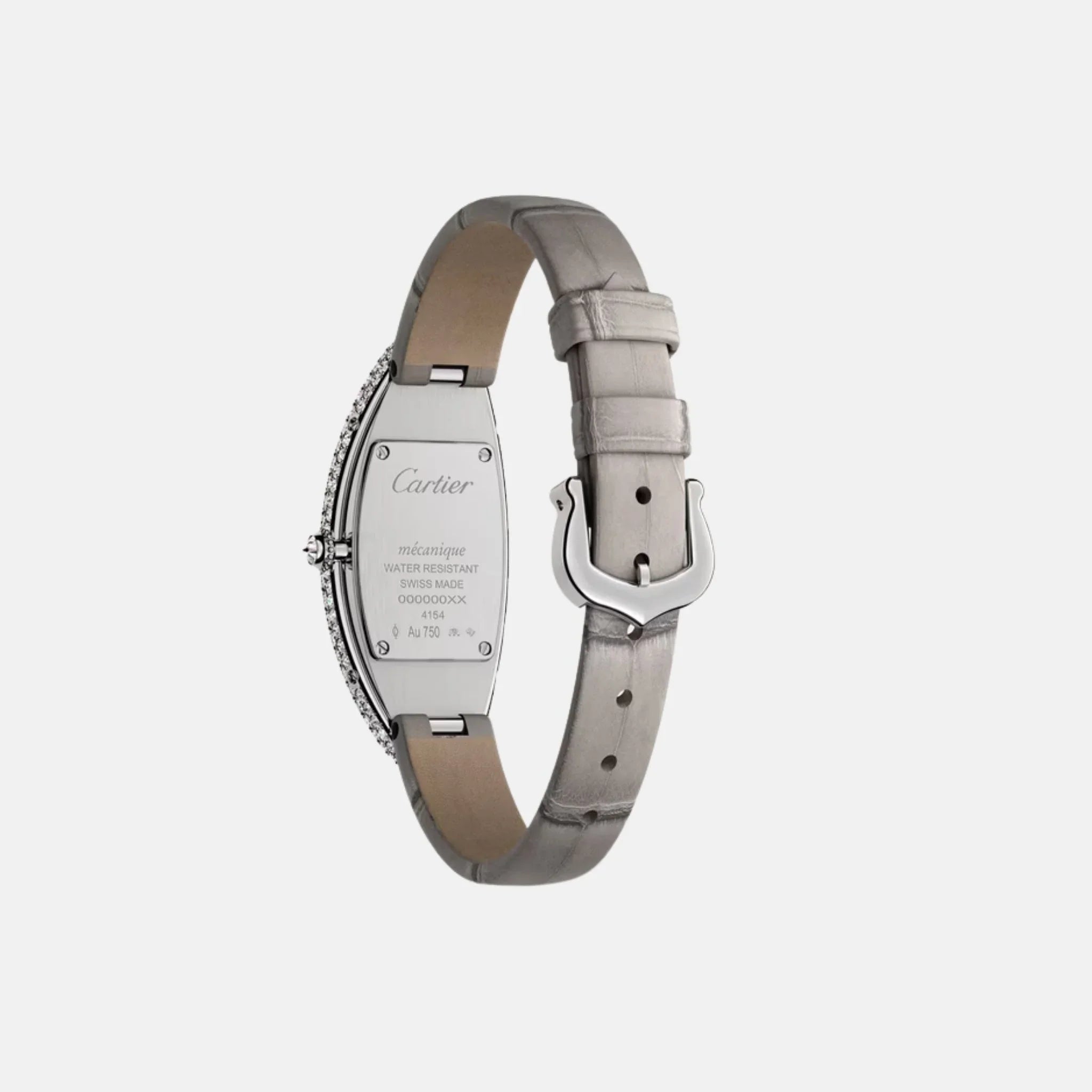 Baignoire Allongée Medium 18K White Gold Diamond Set WJBA0007