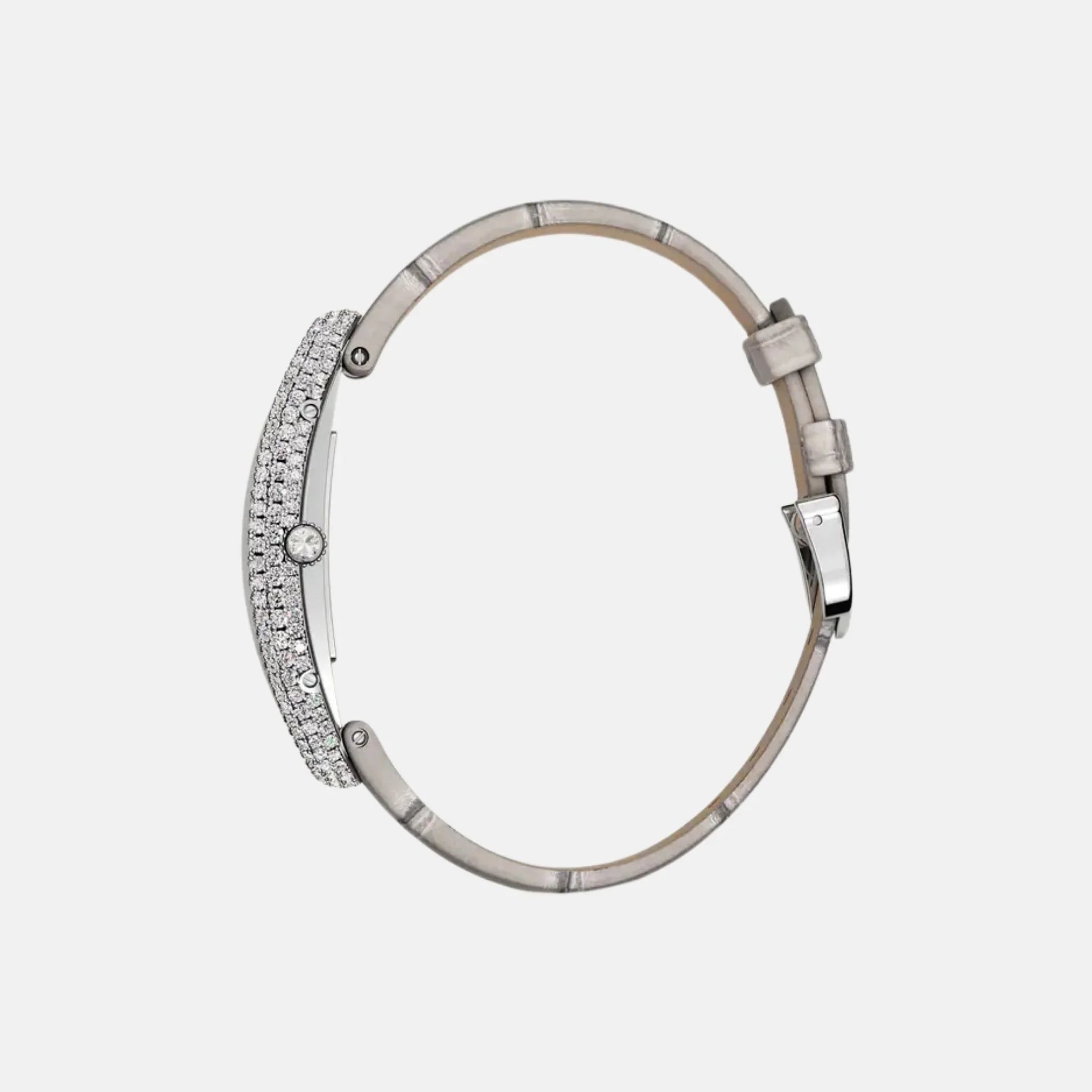 Baignoire Allongée Medium 18K White Gold Diamond Set WJBA0007