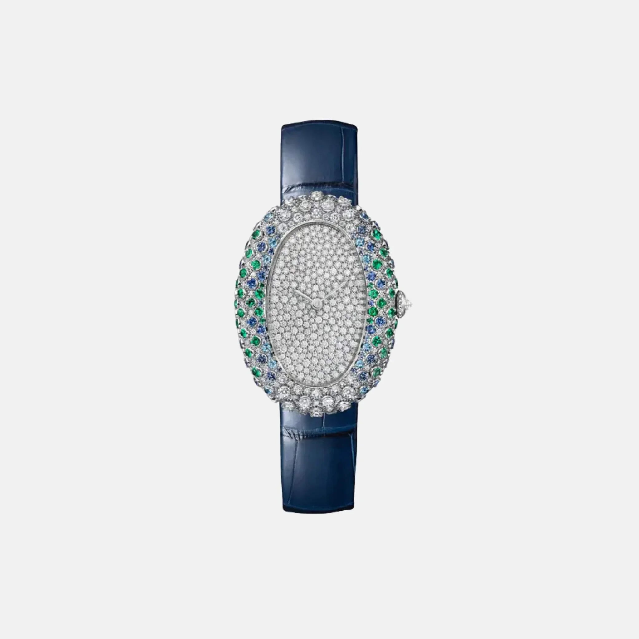 Baignoire Medium 18K White Gold Gemstone Diamond Set WJBA0060