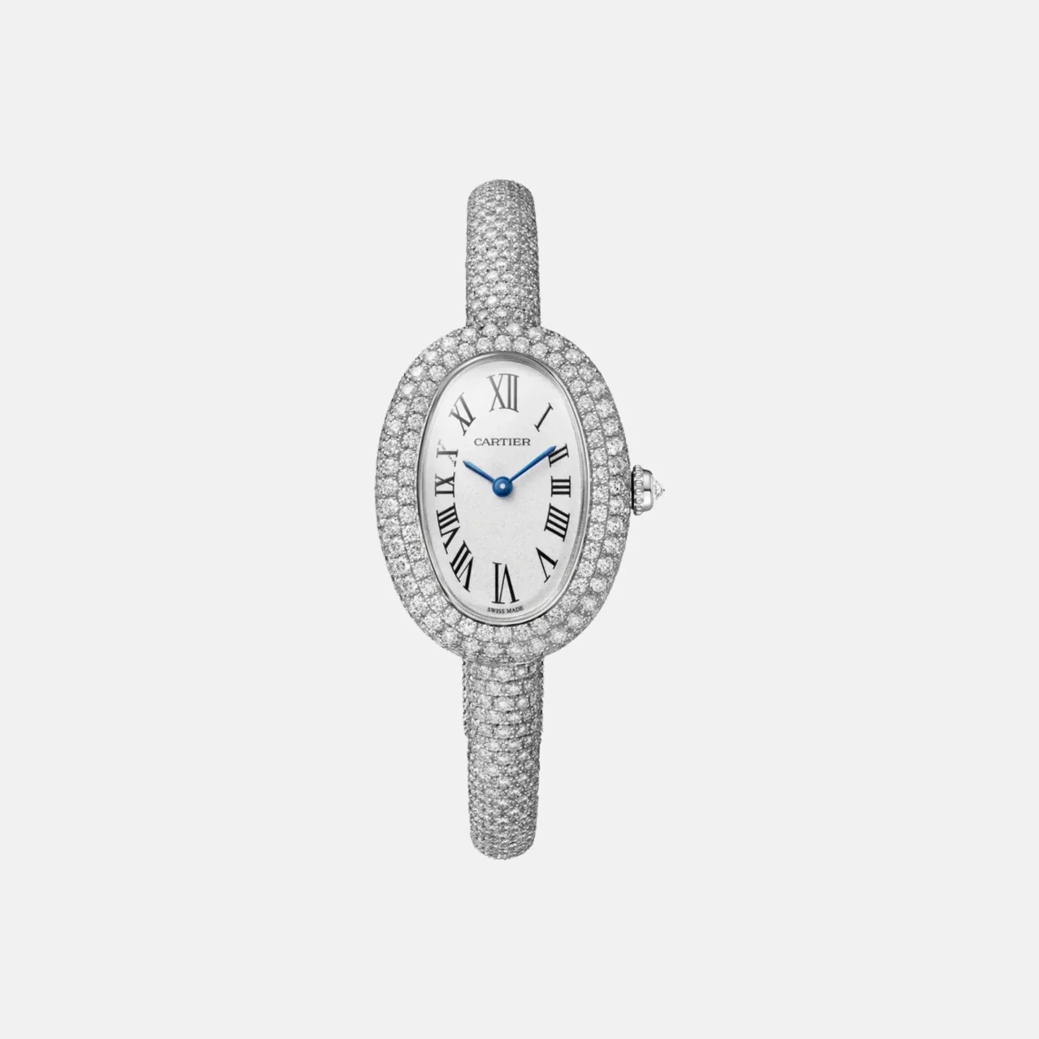 Baignoire Small 18K White Gold Size 16 Full Diamond Set HPI01701
