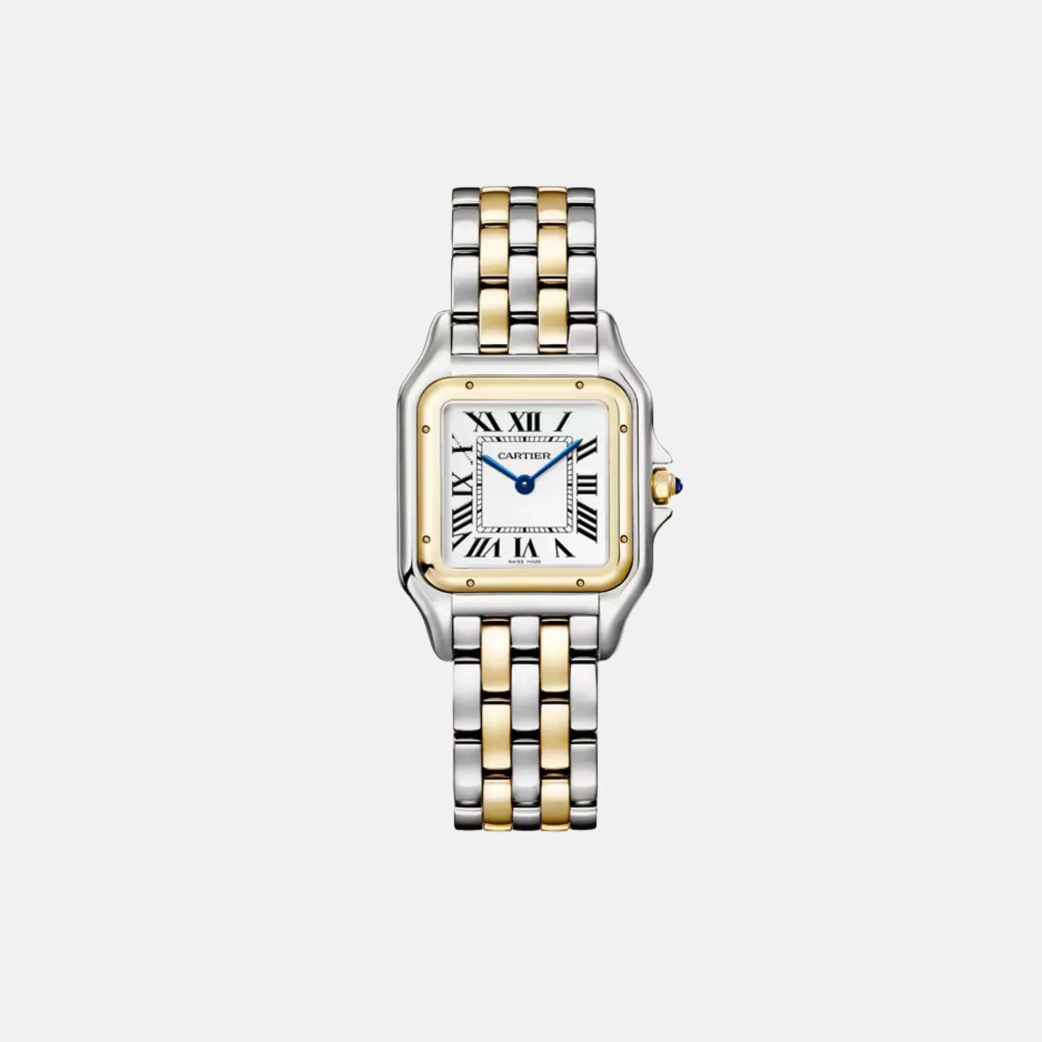 Panthere Medium Model with Yellow Gold and Steel Bracelet W2PN0019