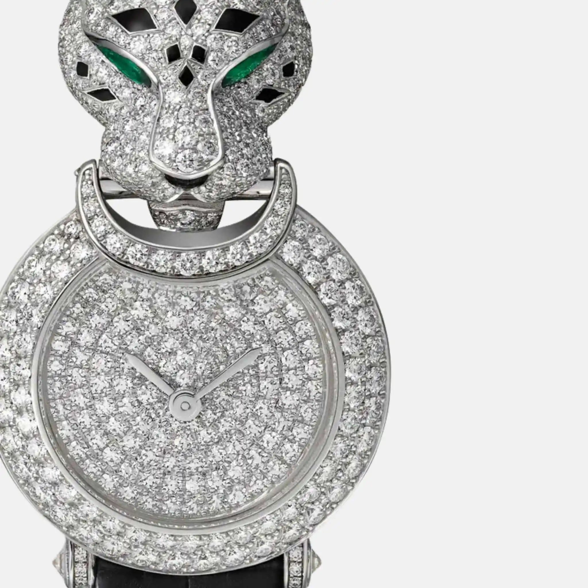 Panthere Rhodium White Gold Panther Head HPI01426