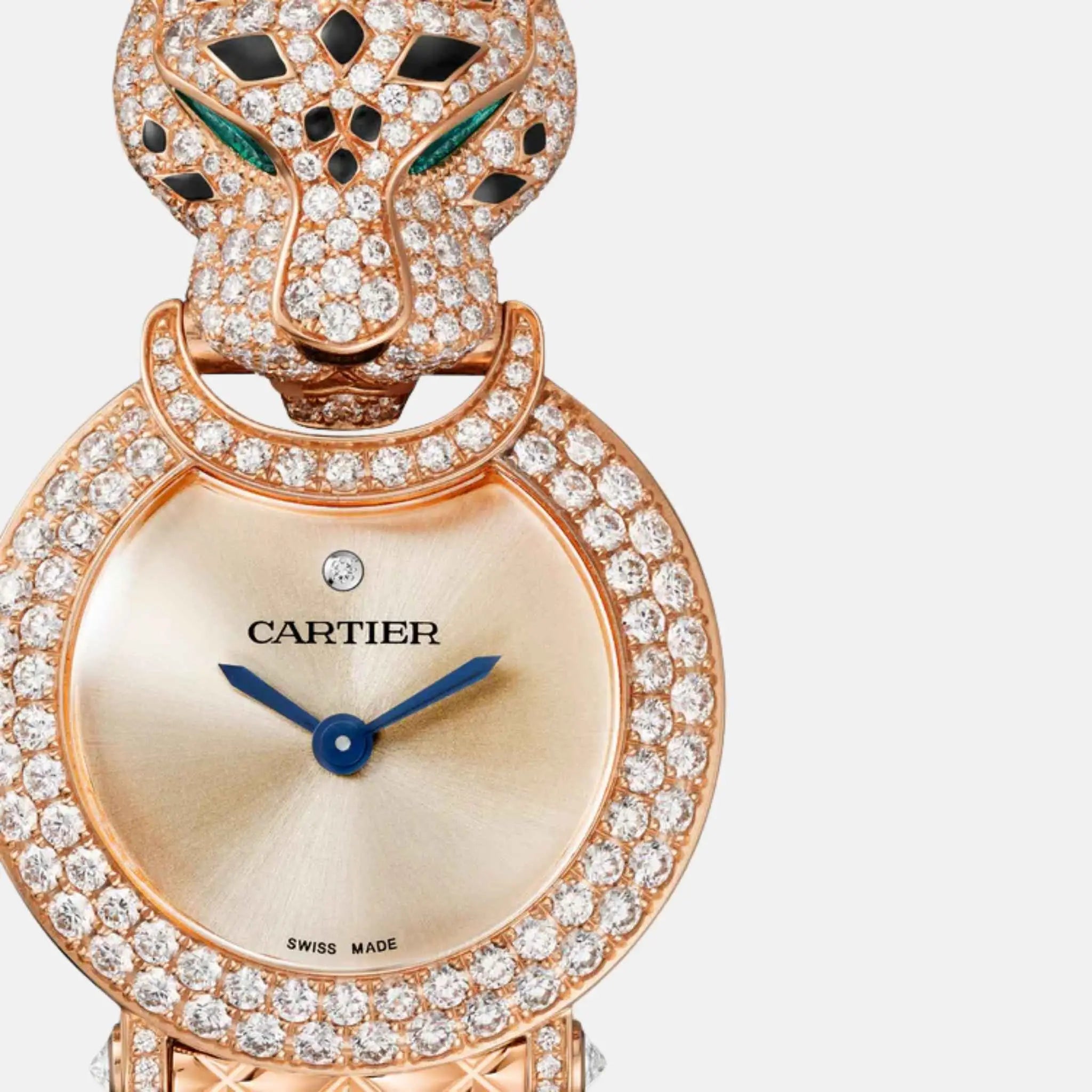 Panthere Rose Gold Full Diamond Panther Head HPI01510