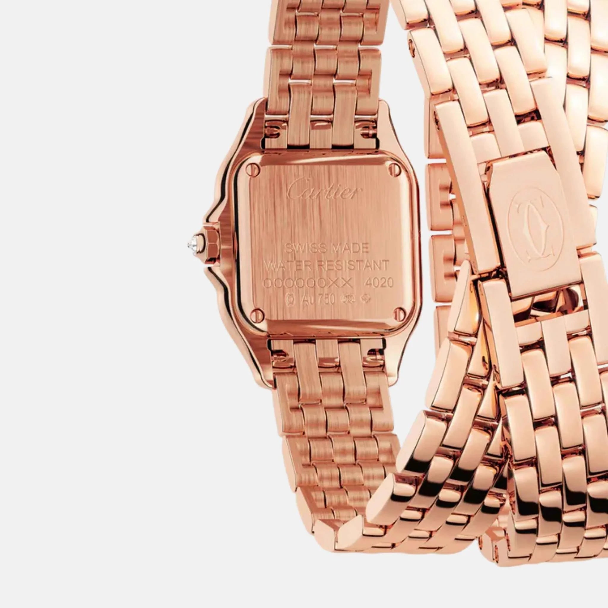 Panthere Small Model Rose Gold Double Loop Diamond WJPN0014