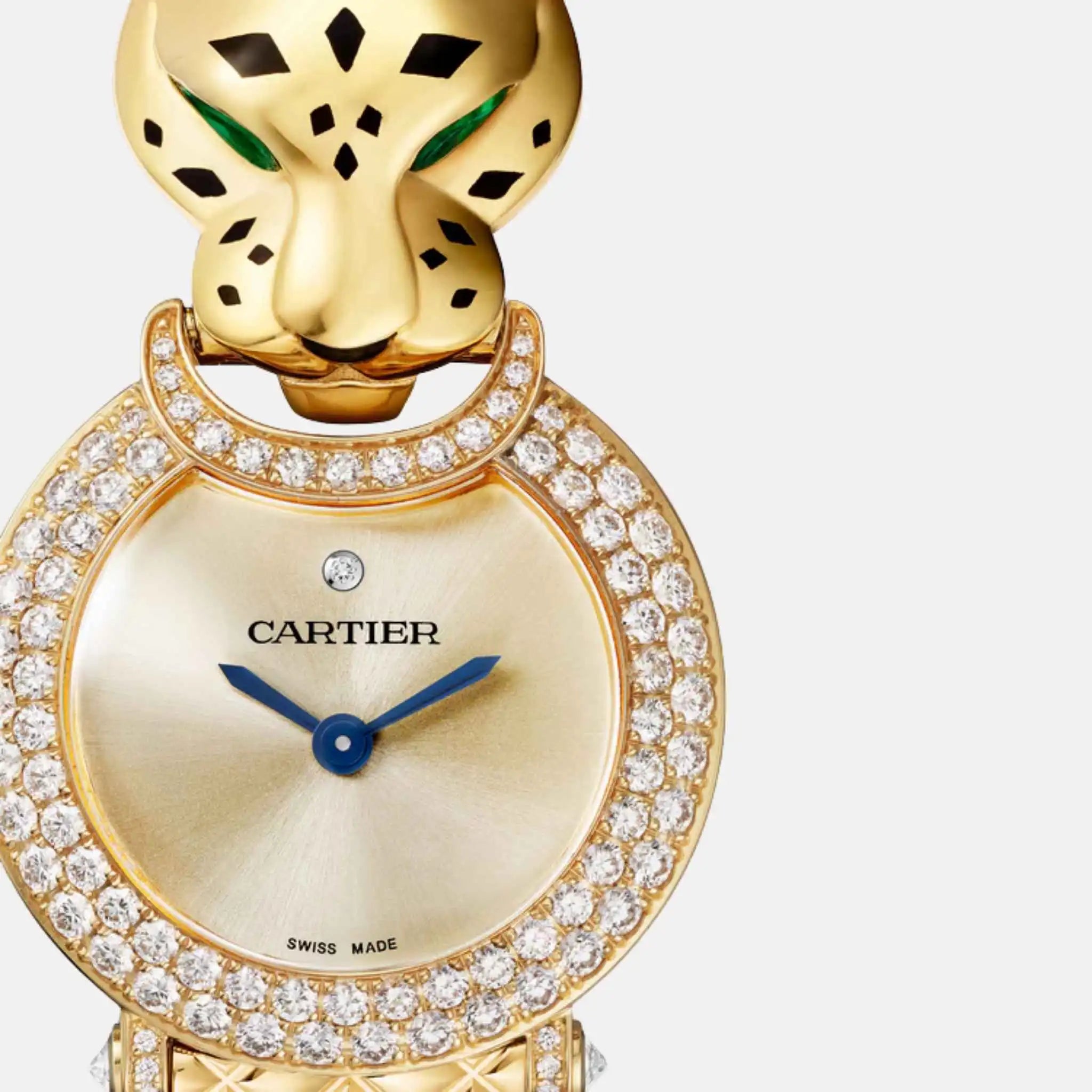 Panthere Yellow Gold Full Diamond Panther Head HPI01526