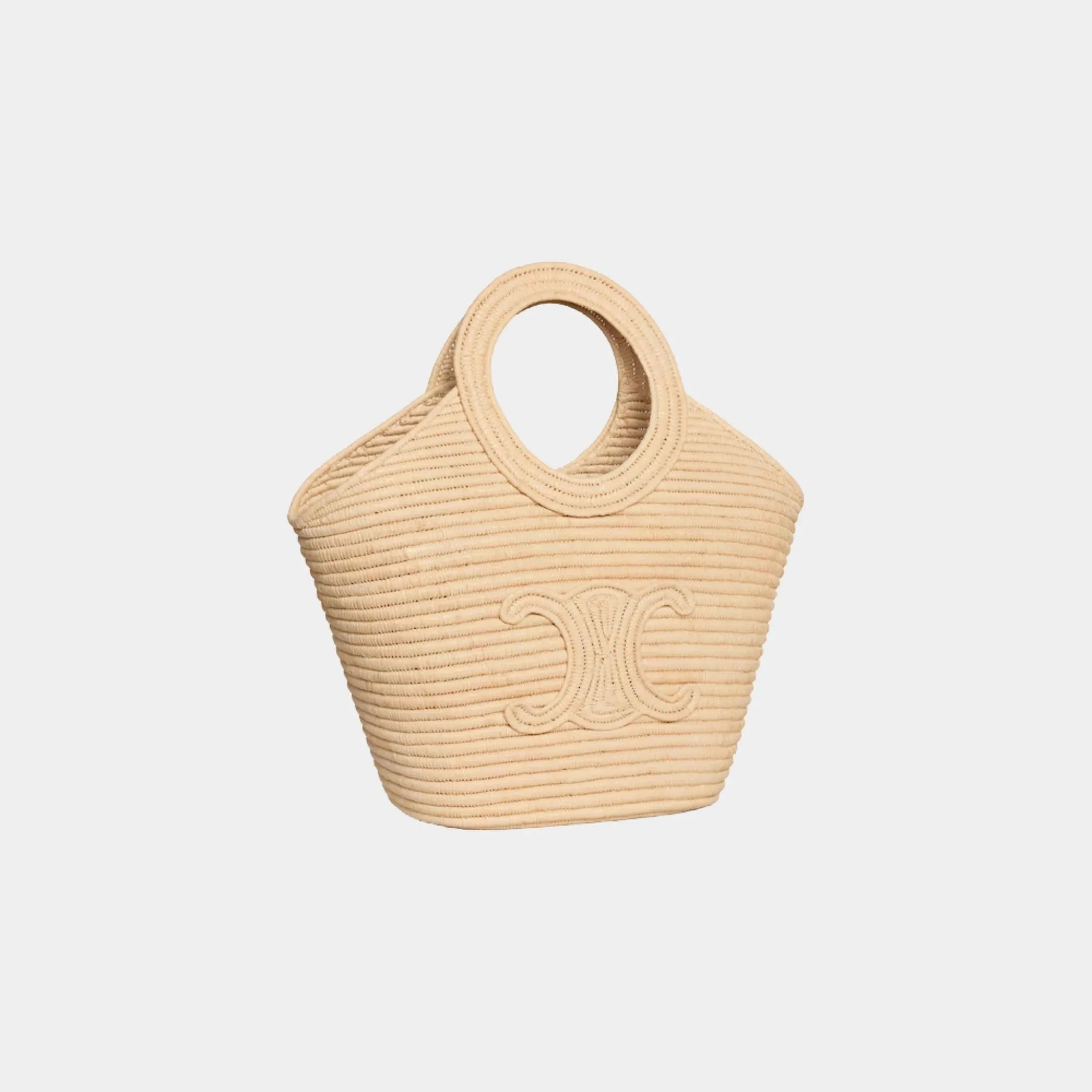 Braided Panier in Raffia