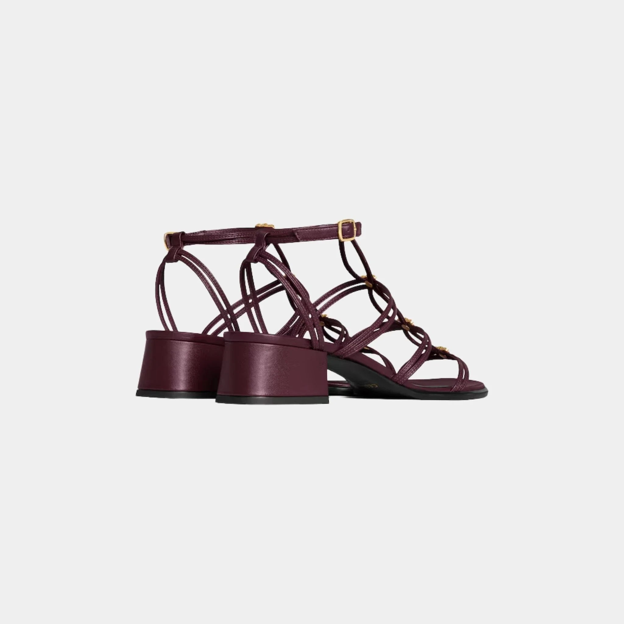 Celine Clemence Multi Triomphe Sandal in Lambskin